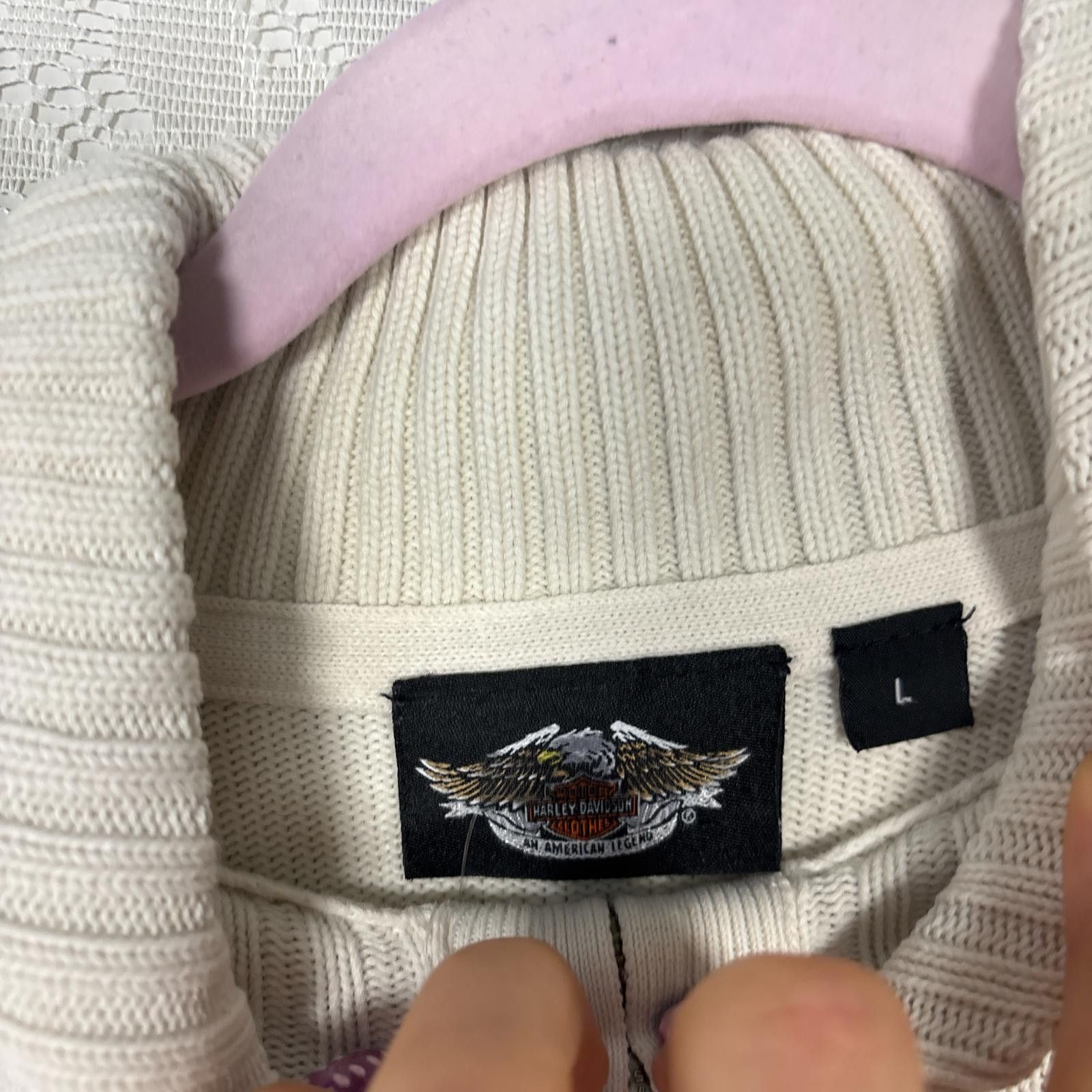 Harley Davidson vintage harley davidson sweater zip up Size L / US 10 / IT 46 - 4 Thumbnail