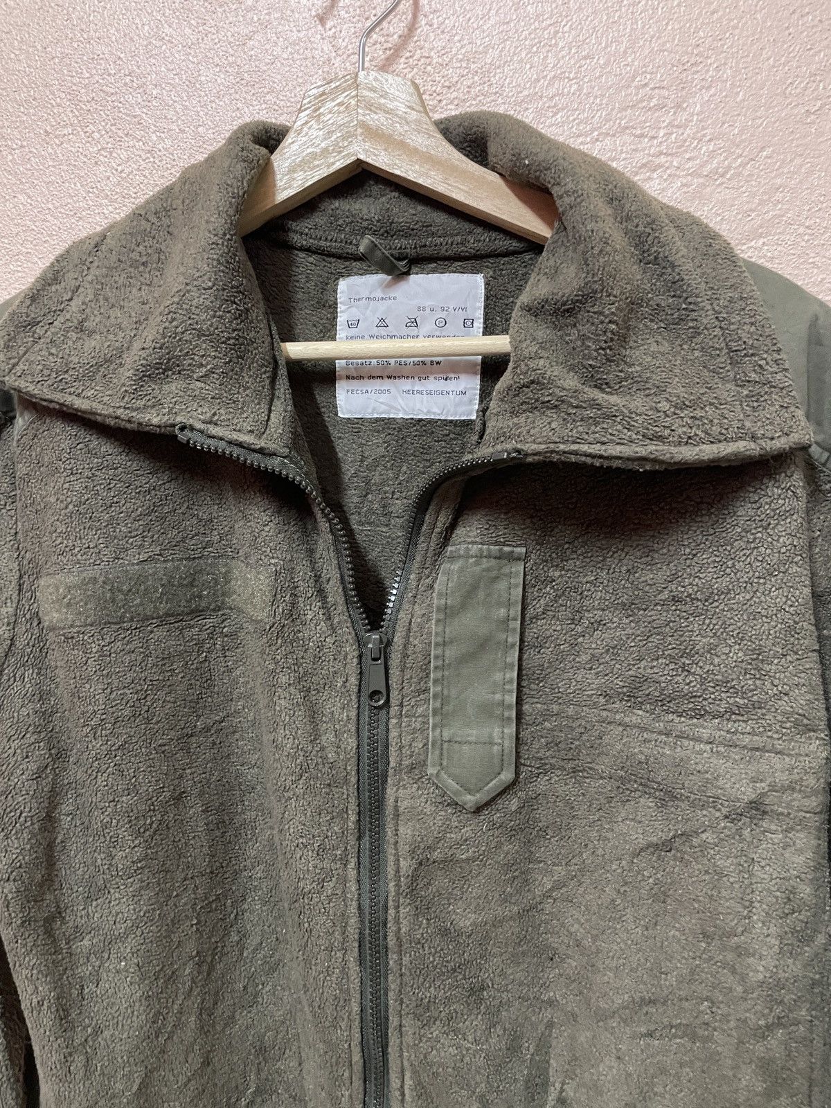 Vintage FESCA 05 HEERESEIGENTUM THERMO JACKE FLEECE JACKET #8040-198 Size US M / EU 48-50 / 2 - 6 Thumbnail