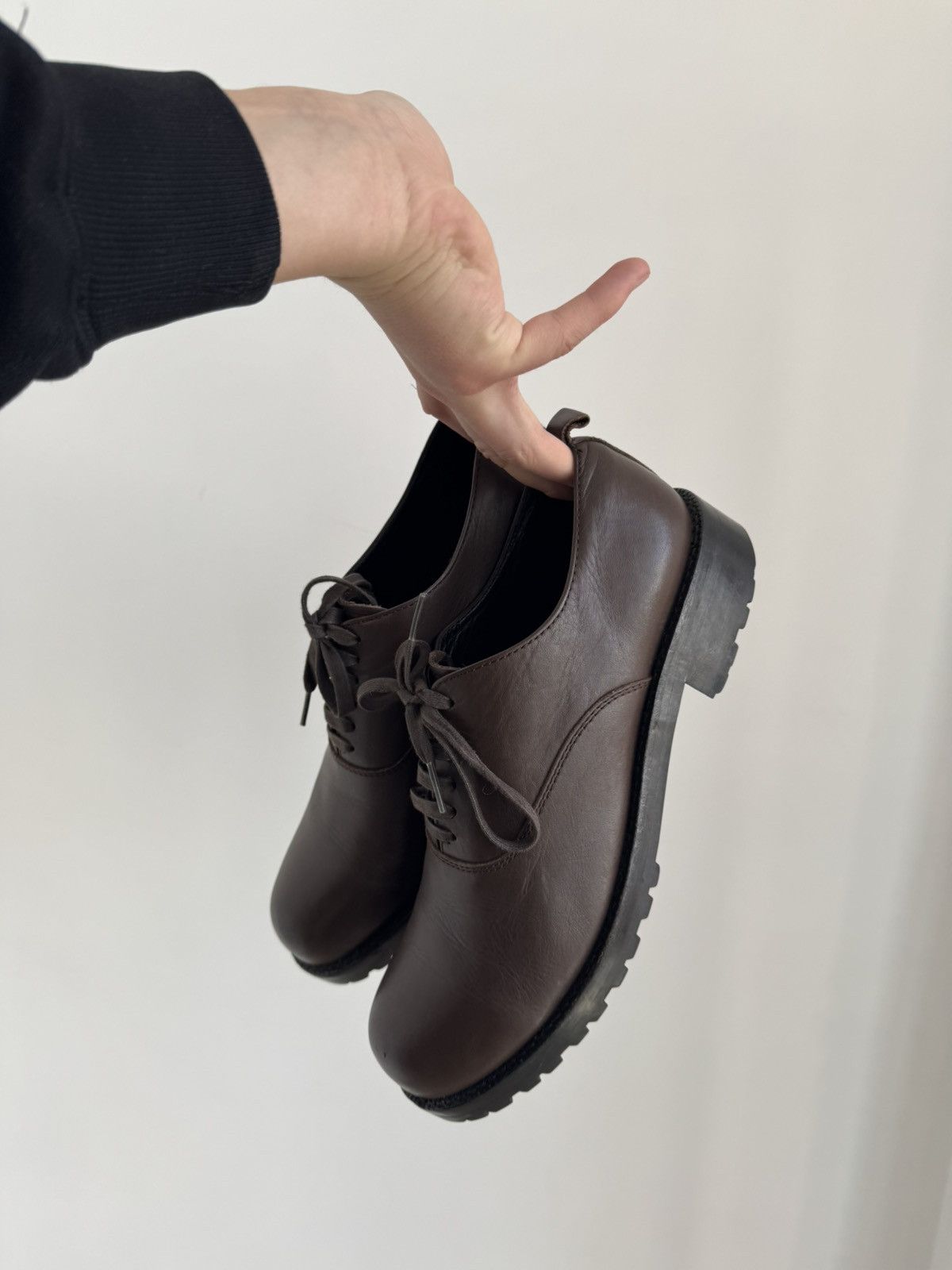 Comme des Garcons COMME des GARCONS HOMME PLUS LEATHER OXFORD LACE UP SHOES Size US 7 / EU 40 - 5 Thumbnail