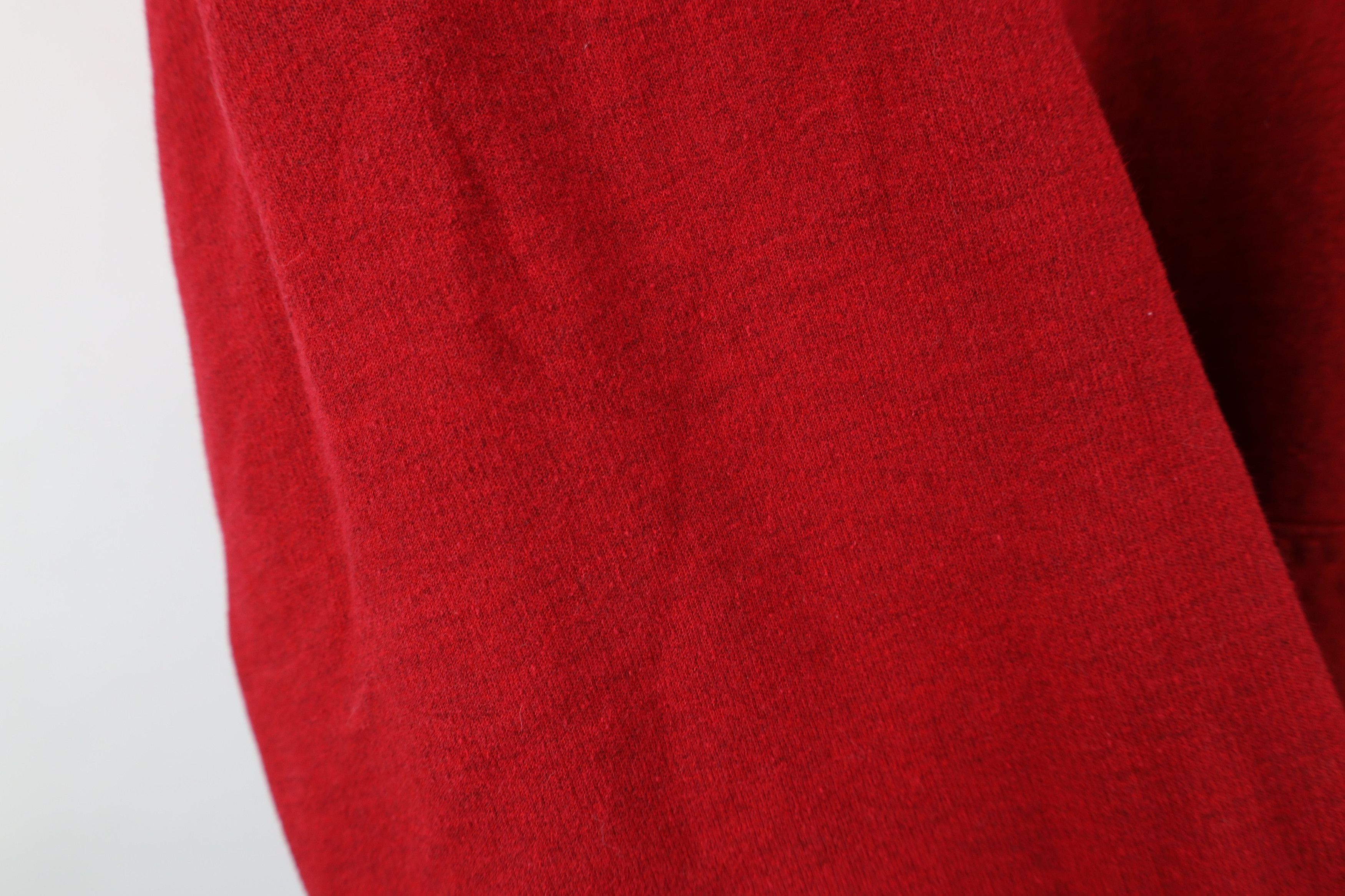 Vintage Vintage 90s Y2K Streetwear Hoodie Sweatshirt Heather Red Size US XXL / EU 58 / 5 - 5 Thumbnail
