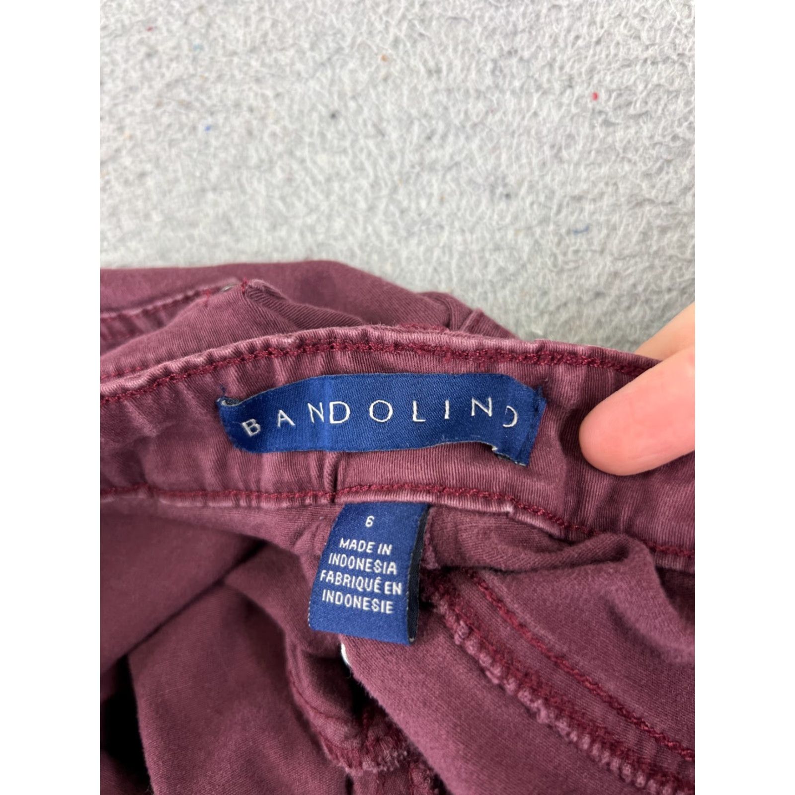 Vintage Bandolino Jeans Womens 6 Red Cotton Blend Regular Straight 26x28 5-Pocket Design Mid Rise Denim Vintage No Size 28" / US 6 / IT 42 - 7 Thumbnail