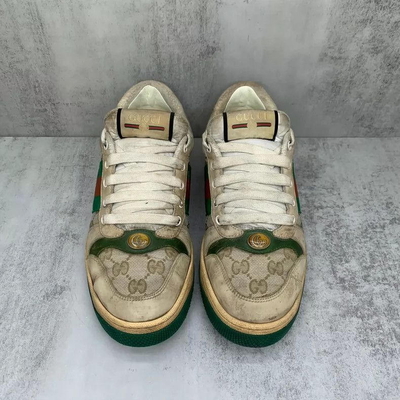 Gucci Gucci Green Tail Dirty Sneakers Size 42-2508 Size US 11 / EU 44 - 4 Thumbnail
