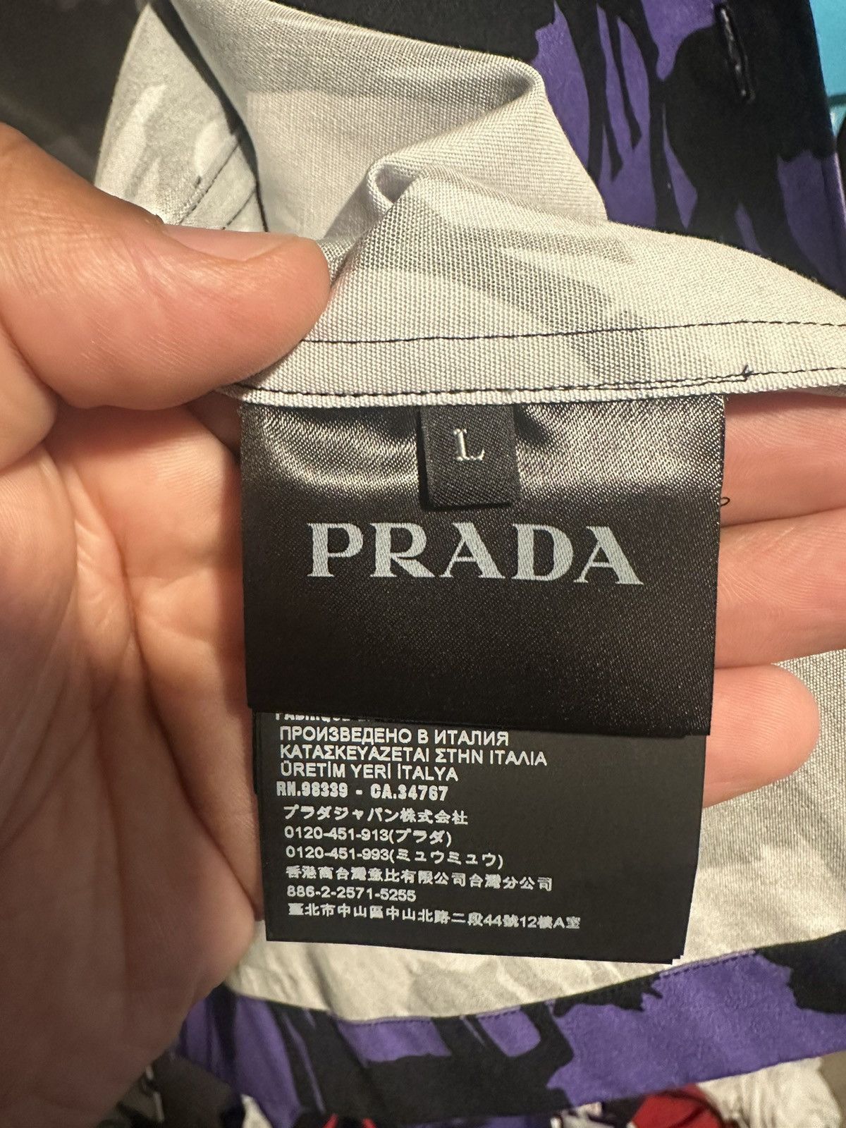 Prada Prada Double Match Bowling Shirt Size US L / EU 52-54 / 3 - 4 Thumbnail