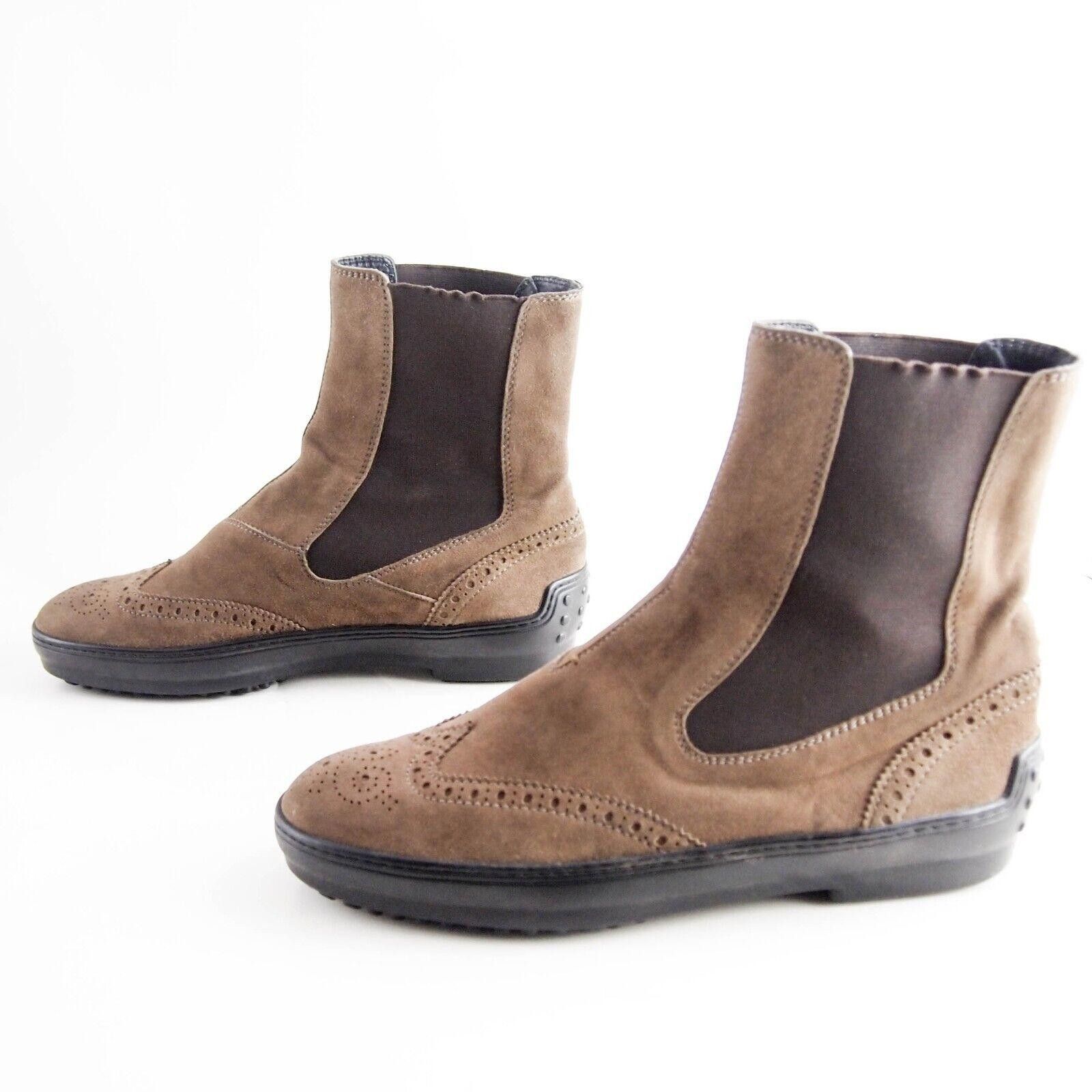 Tod's Tod's Chelsea Ankle Boots Brown Suede Womens US 8.5 EU 38.5 Size US 8.5 / IT 38.5 - 2 Thumbnail