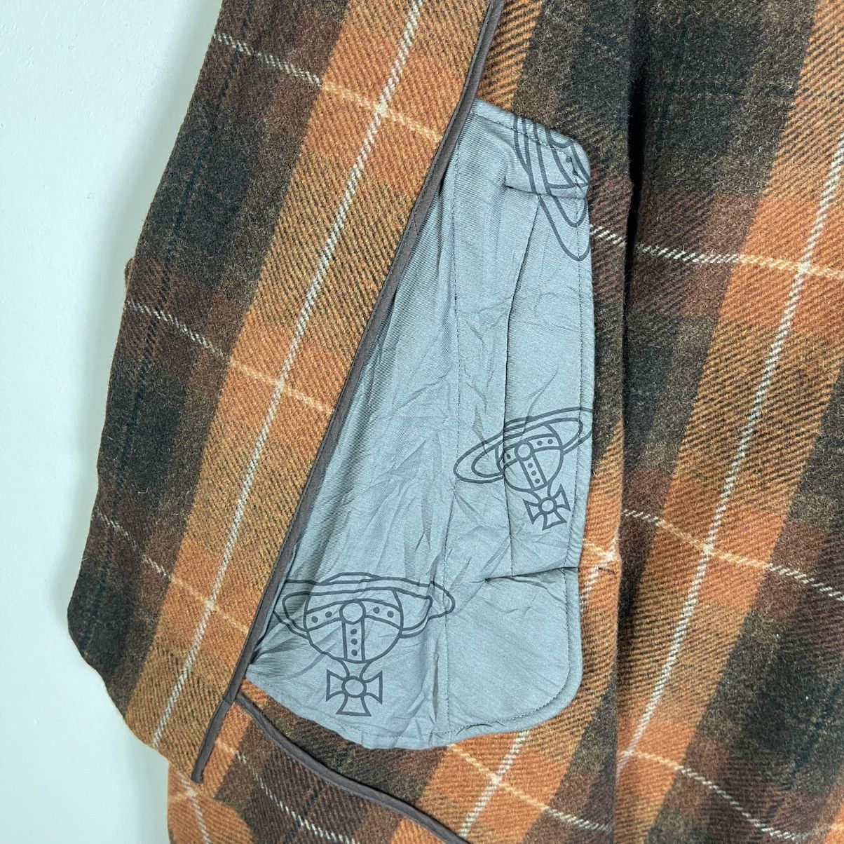 Vivienne Westwood Vivienne Westwood MAN Asymmetrical Plaid Blanket Cape Coat Size US M / EU 48-50 / 2 - 9 Thumbnail