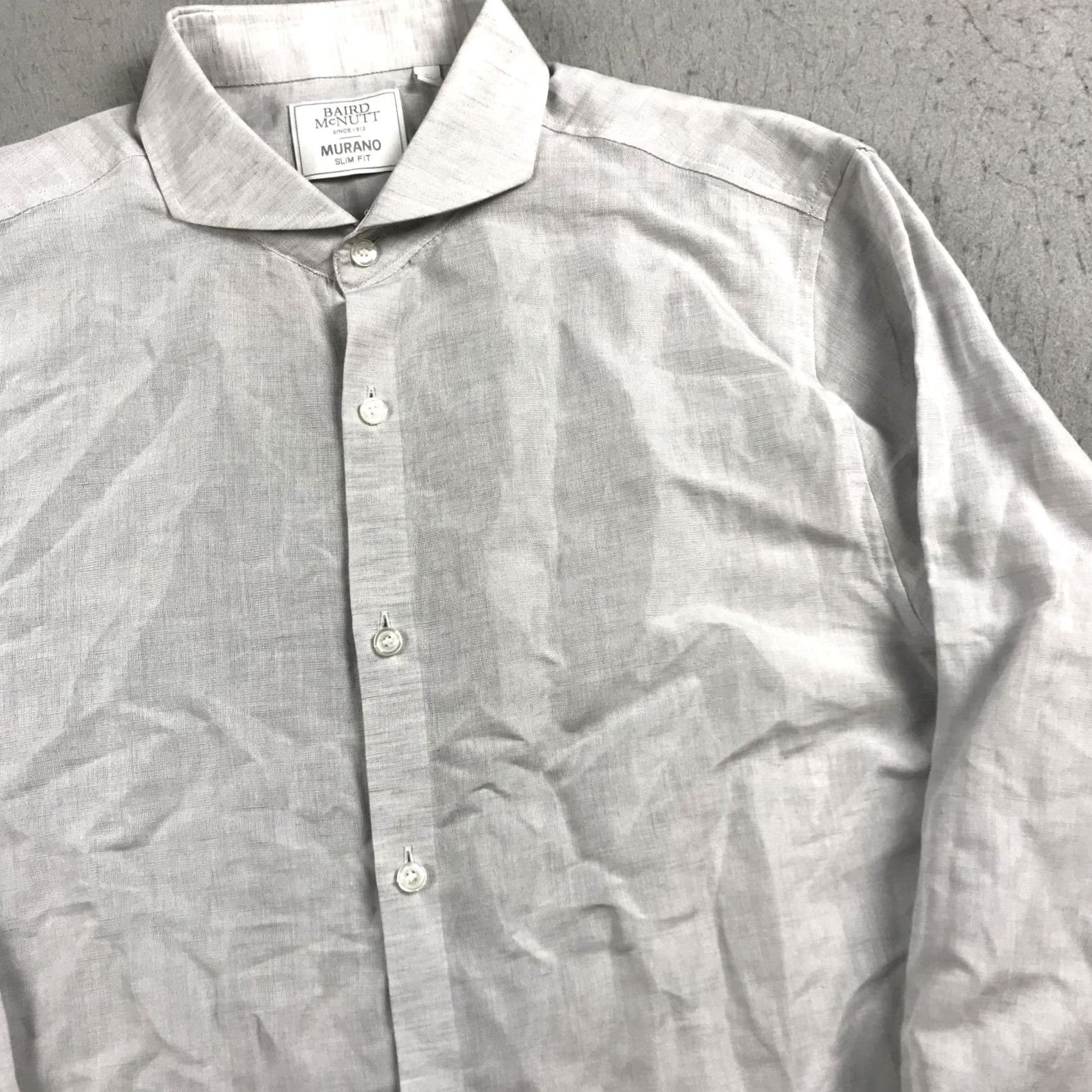 Murano Murano Shirt Mens L Gray Slim Button-Up Casual Size US L / EU 52-54 / 3 - 3 Thumbnail