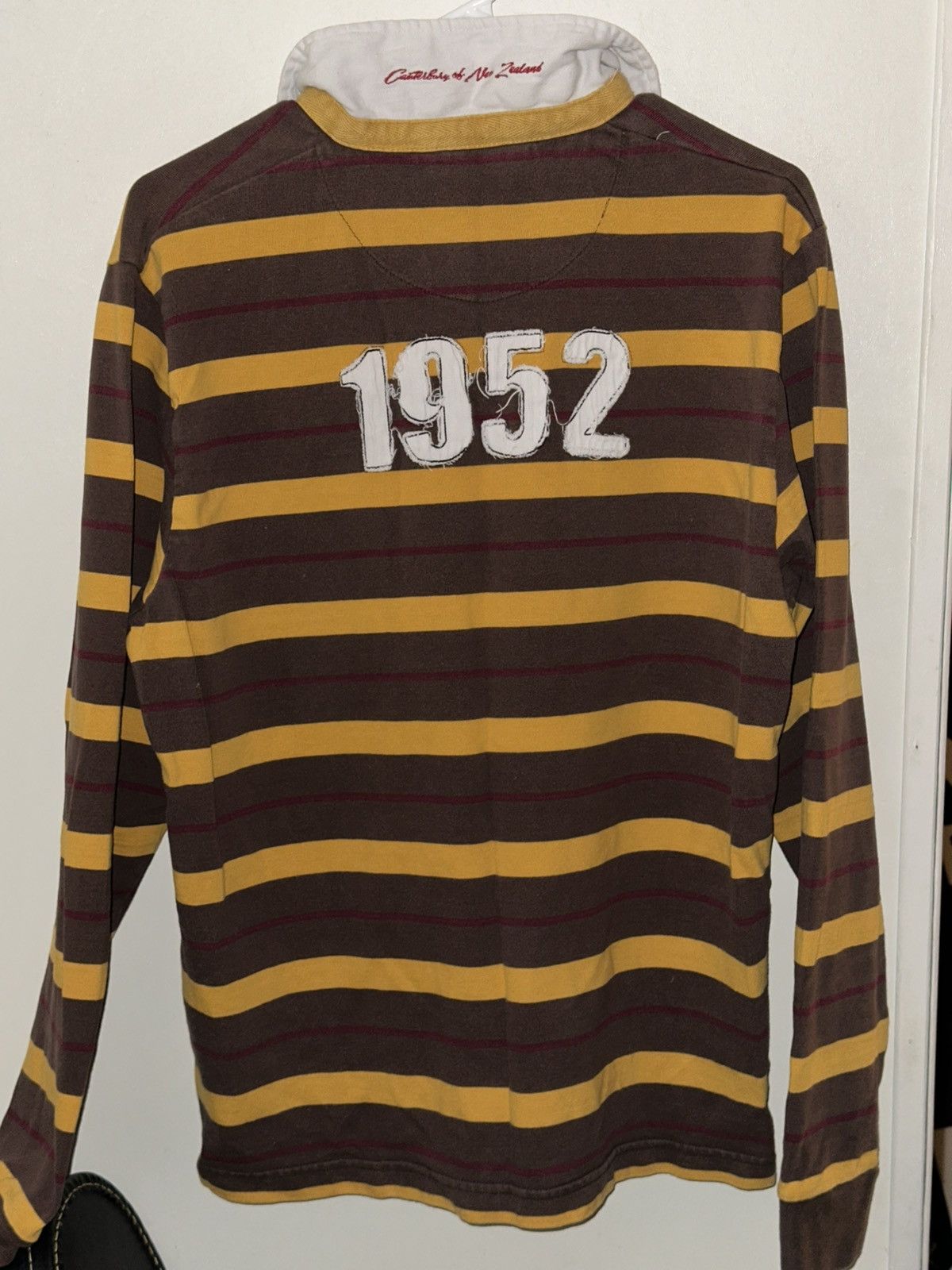 Vintage Yellow brown Polo Size US L / EU 52-54 / 3 - 2 Thumbnail