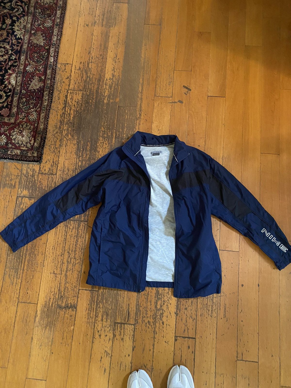 Designer × Nike nike navy windbreaker track jacket Size US M / EU 48-50 / 2 - 1 Thumbnail