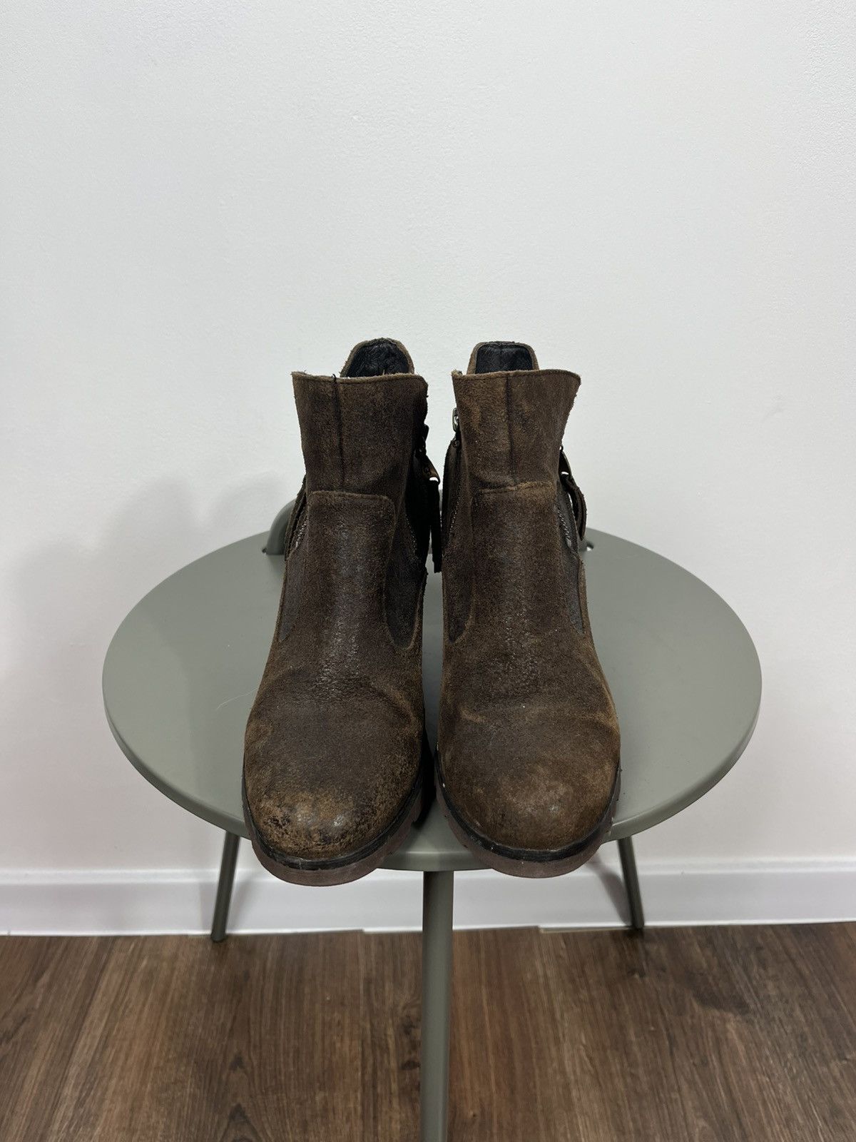 Ugg UGG Wedge Suede Ankle Boots Brown Zip EU 39 US 8 Platform Size US 8 / IT 38 - 2 Thumbnail