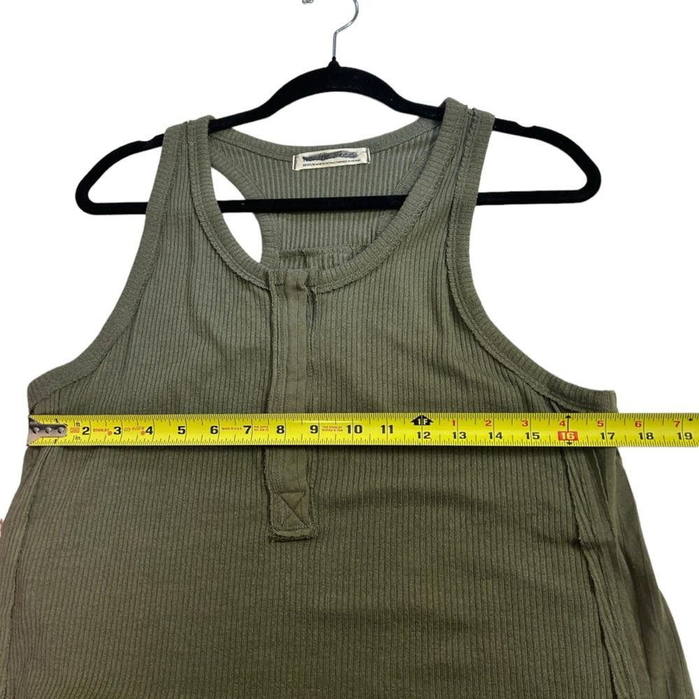Free People Free People l Army Green Ribbed Tank Medium Size M / US 6-8 / IT 42-44 - 5 Thumbnail
