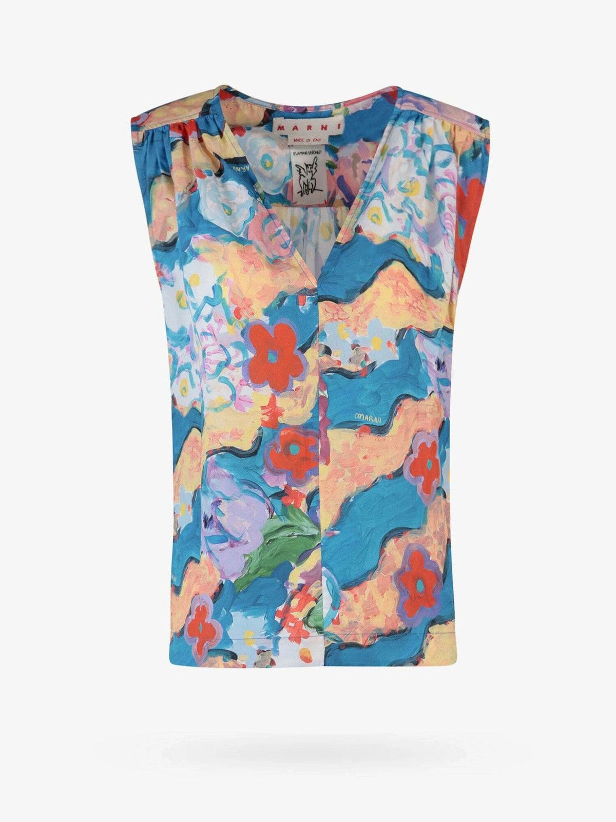 Marni o1y1125 Blouse in Multicolor Size XS / US 0-2 / IT 36-38 - 1 Thumbnail