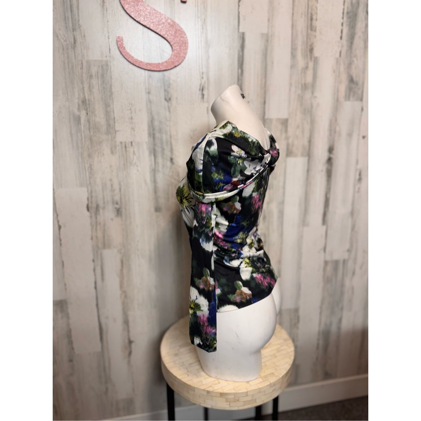 Other Rachel Rachel Roy Floral Off Shoulder Long Sleeve Top Size S Size S / US 4 / IT 40 - 4 Thumbnail