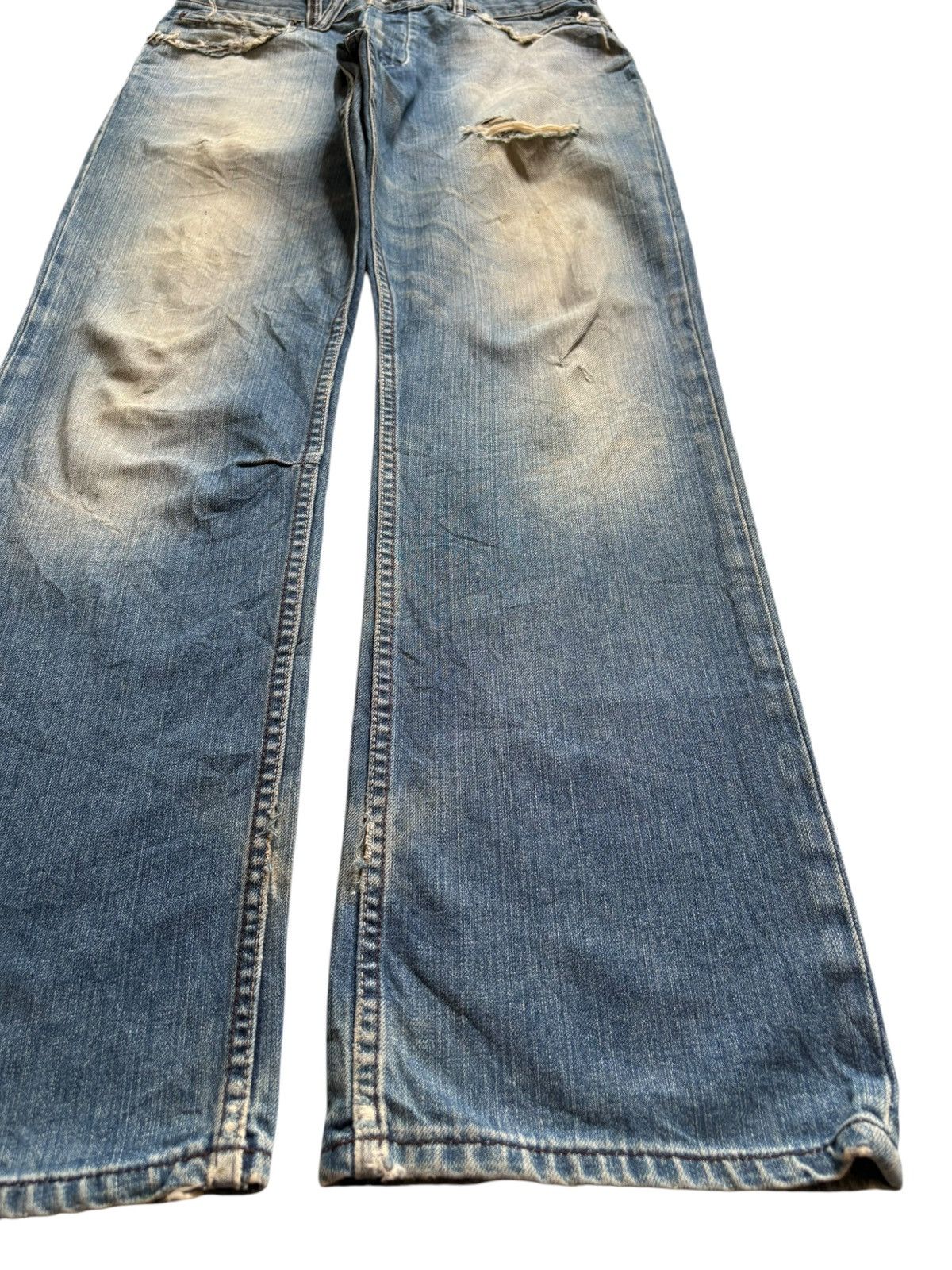 Volcom Vintage Volcom Mud Wash Distressed Ripped Loose Baggy Jeans Size US 32 / EU 48 - 7 Thumbnail