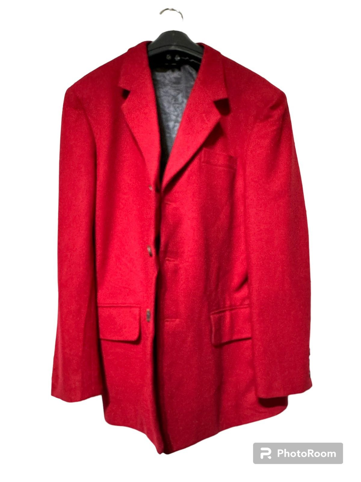Y's × Yohji Yamamoto Vintage Yohji Yamamoto Red Laine Wool Jacket Y's Collection Size US XS / EU 42 / 0 - 4 Thumbnail