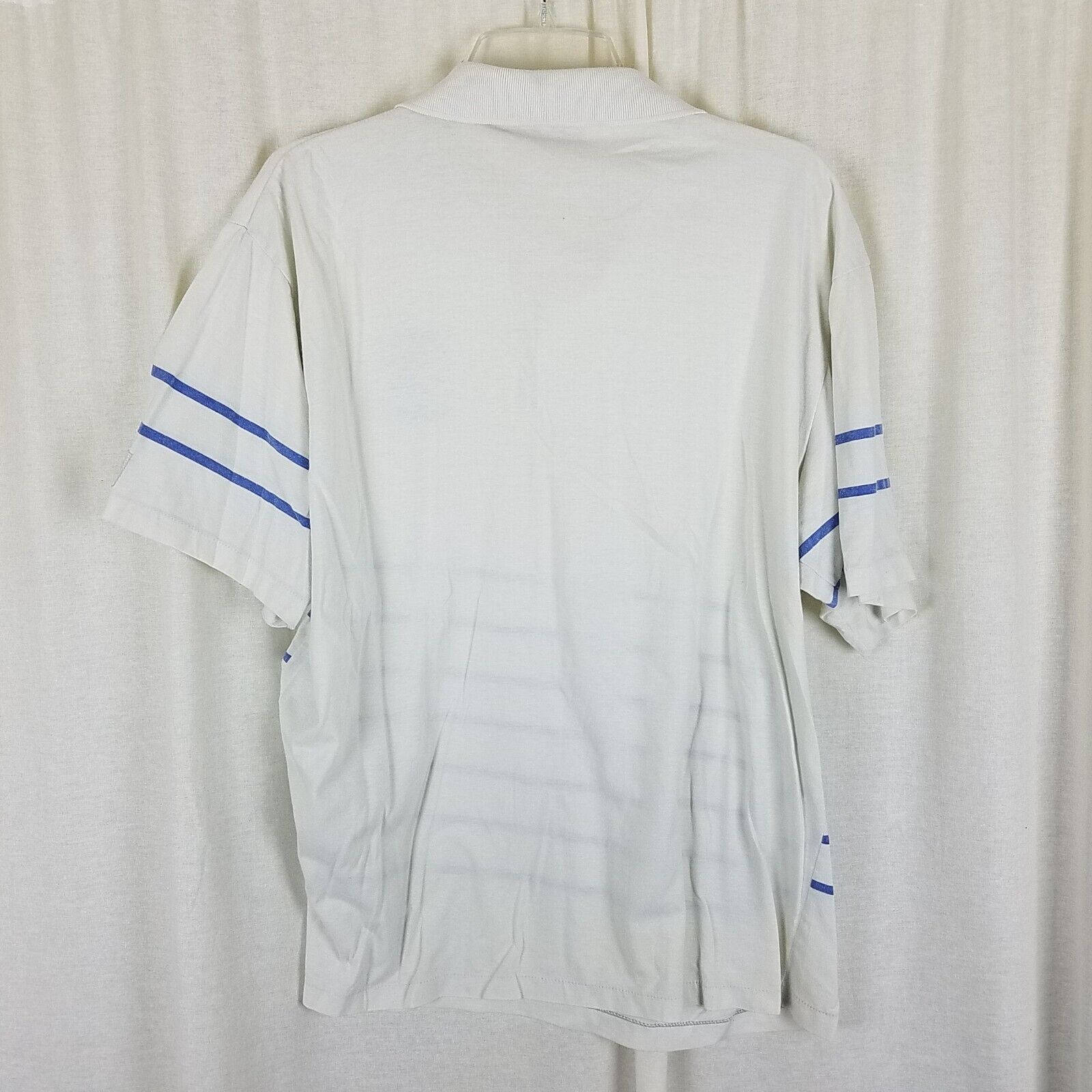 Vintage Vtg Main Sports Denver Broncos Stripe Polo Shirt Helmet Logo Size US L / EU 52-54 / 3 - 3 Thumbnail