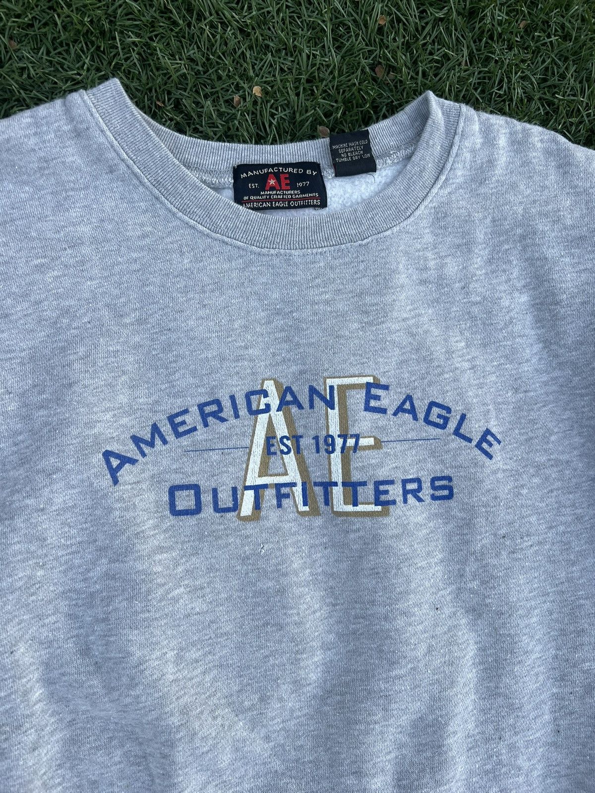 Vintage 1996 American Eagle Gray Staff Sweater Size US XL / EU 56 / 4 - 2 Thumbnail