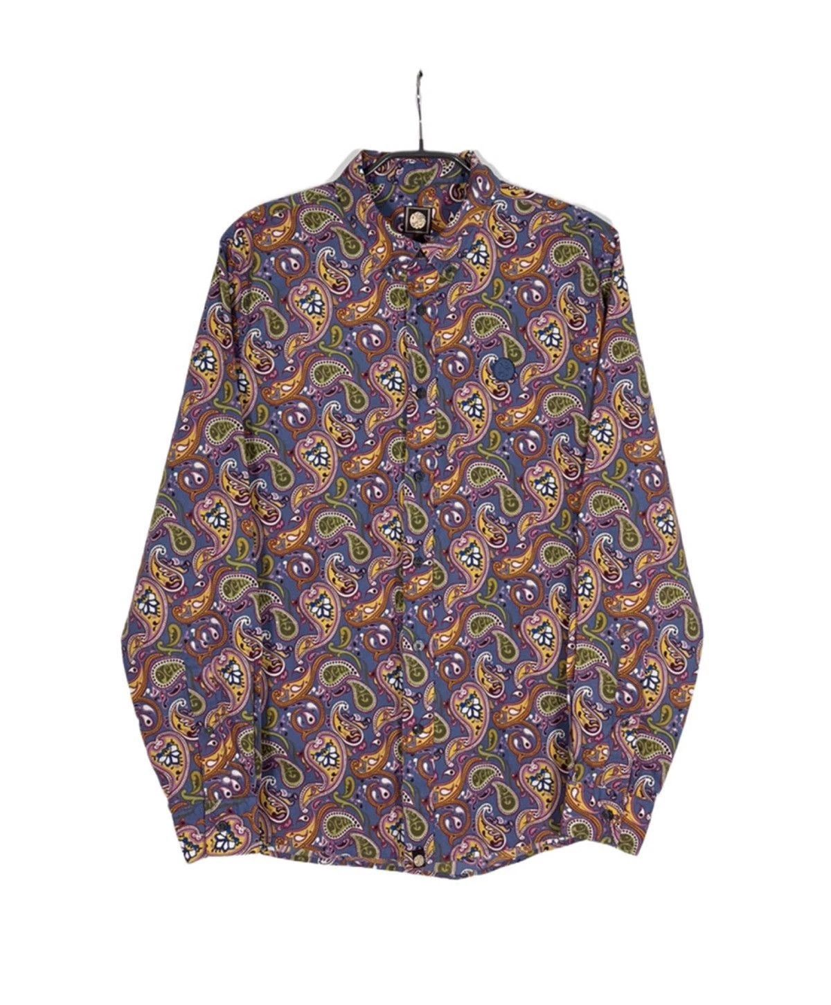 Pretty Green Pretty Green Men Paisley Button Shirt Classic Fit S Size US S / EU 44-46 / 1 - 1 Thumbnail