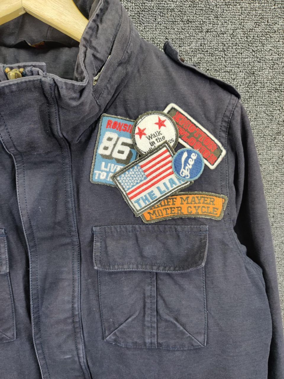 Vintage Vintage Kriff Mayer M65 Field Patch Borderless Music Jacket Size US M / EU 48-50 / 2 - 10 Thumbnail