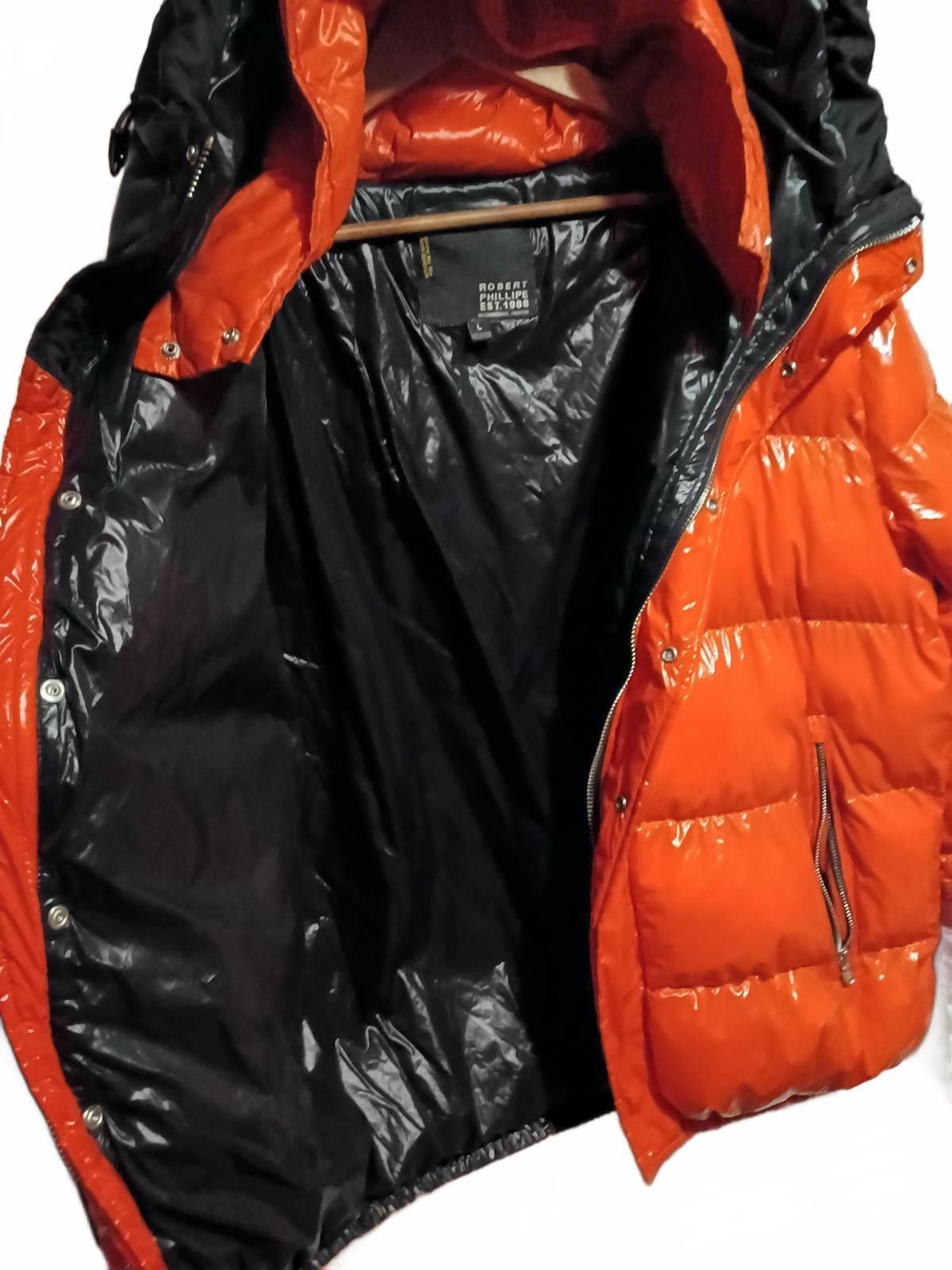 Other Robert Phillipe Men's Large Orange and Black Puffer Jacket Size US L / EU 52-54 / 3 - 3 Thumbnail