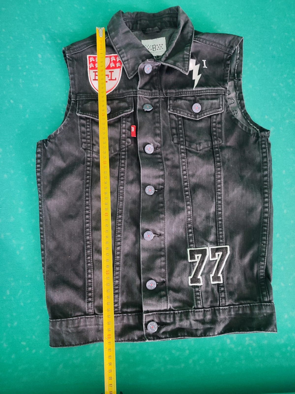 Bones In Memory Of Bones Brigade Rare Sleeveless Denim Jacket Size US S / EU 44-46 / 1 - 10 Thumbnail