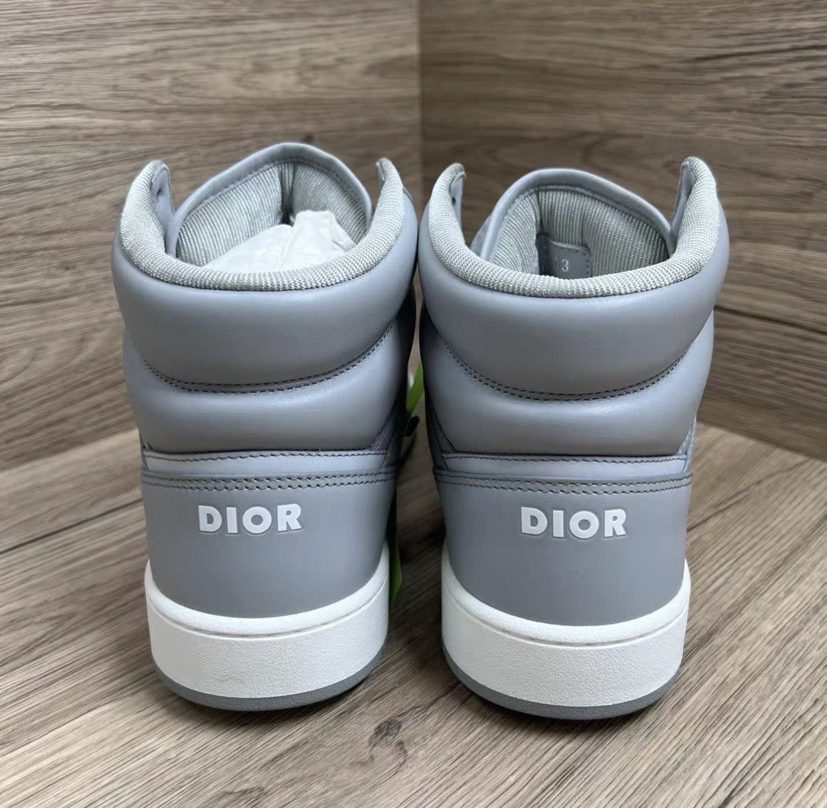 Dior Dior B27 Grey CD High-top Sneakers J41 Size US 9.5 / EU 42-43 - 4 Thumbnail