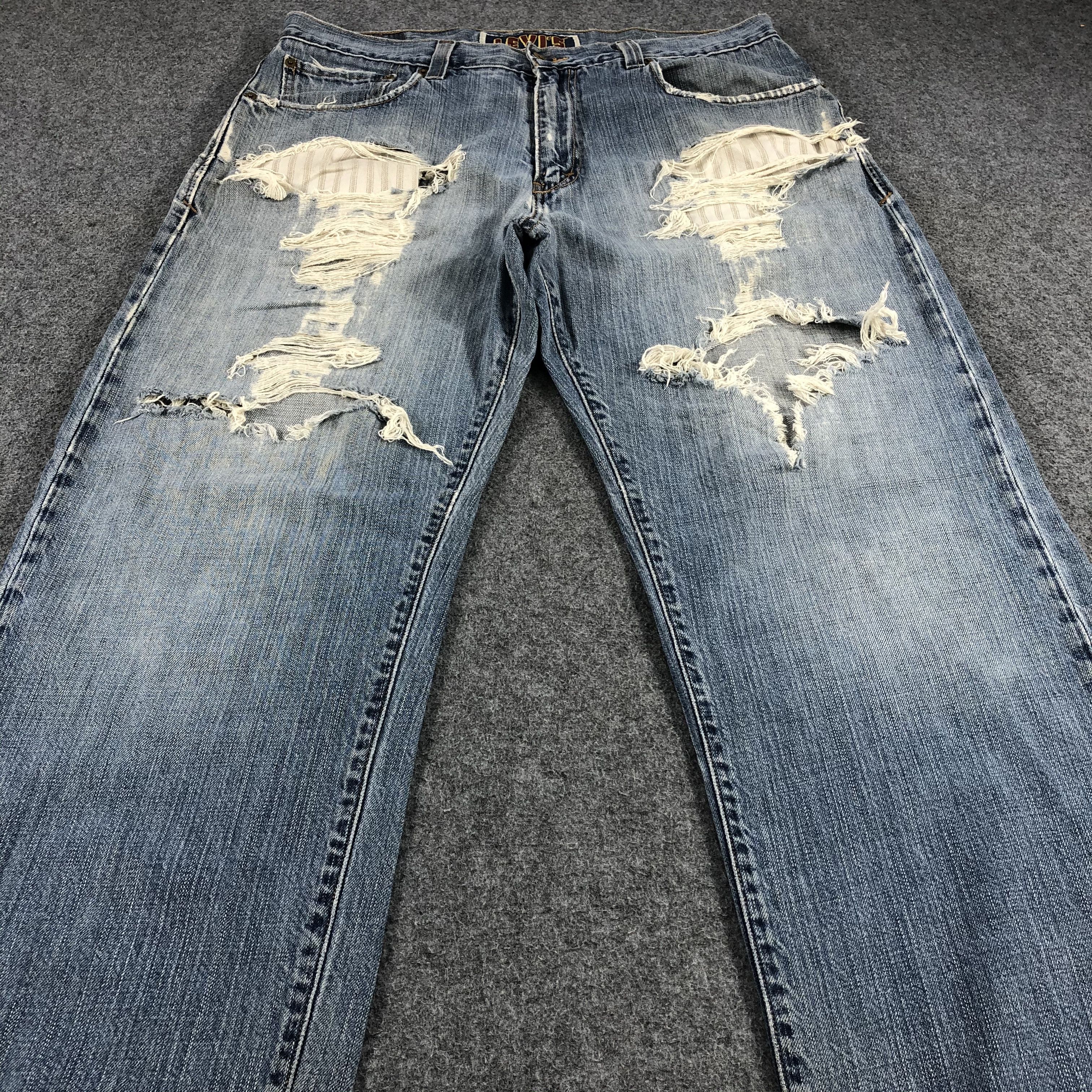 Levi's × Vintage Vintage Distress Levis 569 Jeans-JM1116 Size US 36 / EU 52 - 3 Thumbnail