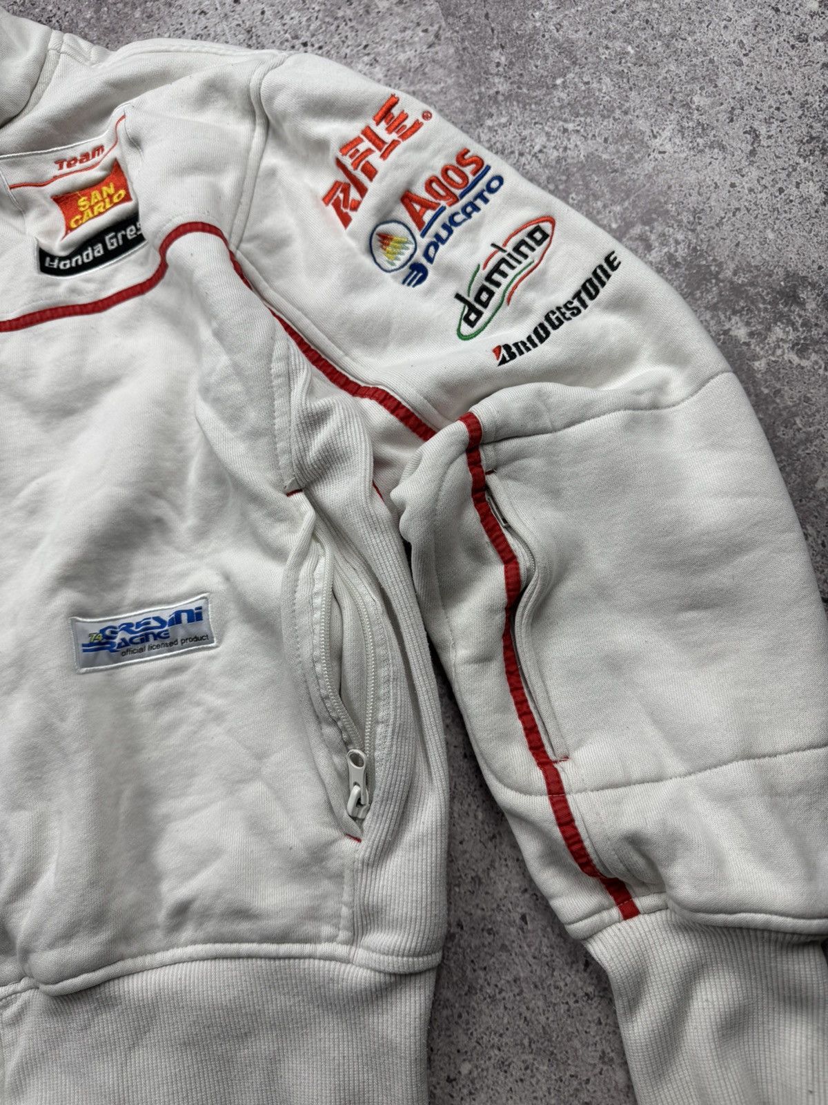 Honda 🔷Vintage Honda Racing Track Zip Jacket 90s Japanesse🔷 Size US S / EU 44-46 / 1 - 8 Thumbnail