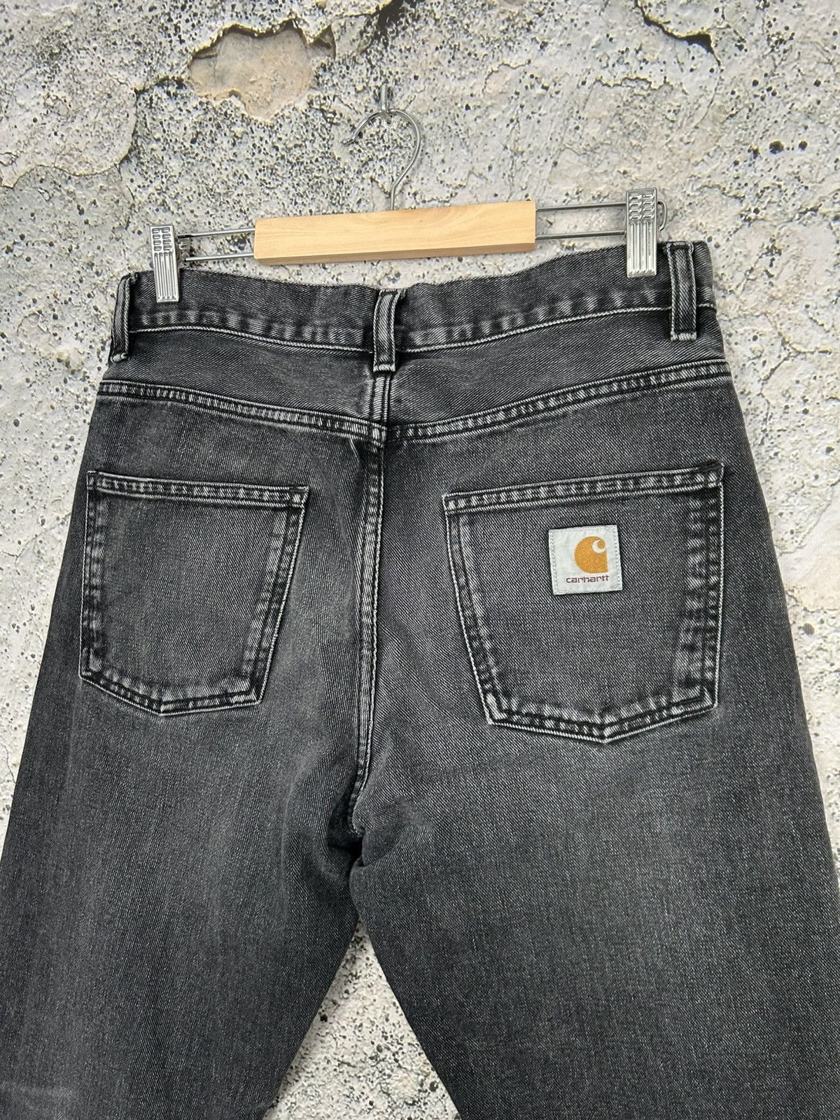 Carhartt Carhartt WIP Newel Pant Washed Black Denim Jeans Skate Size US 28 / EU 44 - 5 Thumbnail