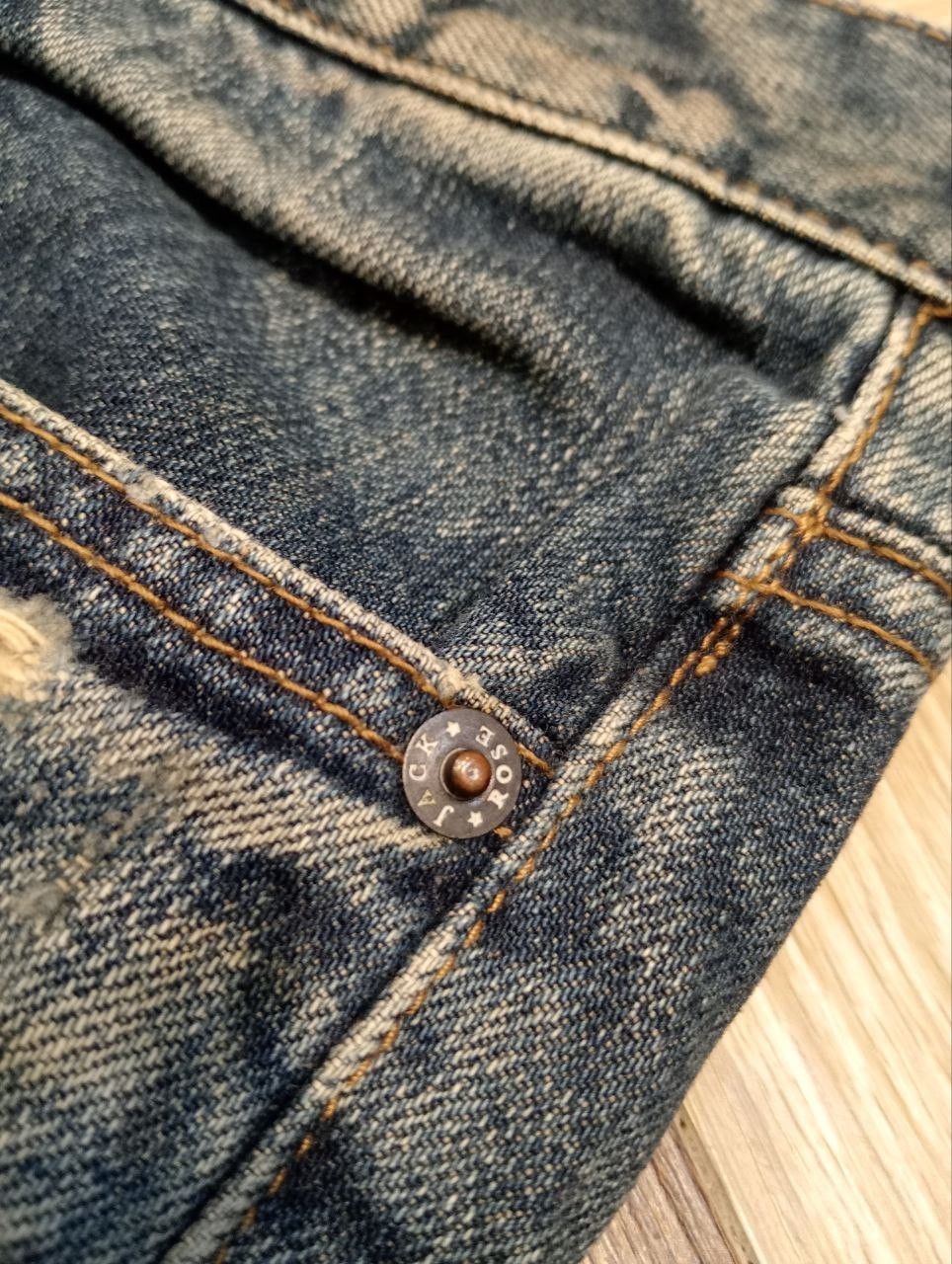 JACKROSE JACKROSE JAPAN BLUE DENIM DISTRESSED PANTS Size US 33 - 8 Thumbnail