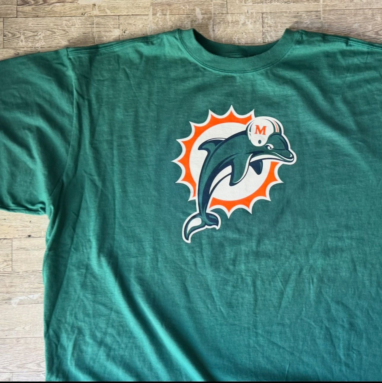 Reebok × Vintage Vintage, Reebok X Miami Dolphin, Unisex Logo T-shirt Size US XXL / EU 58 / 5 - 5 Thumbnail