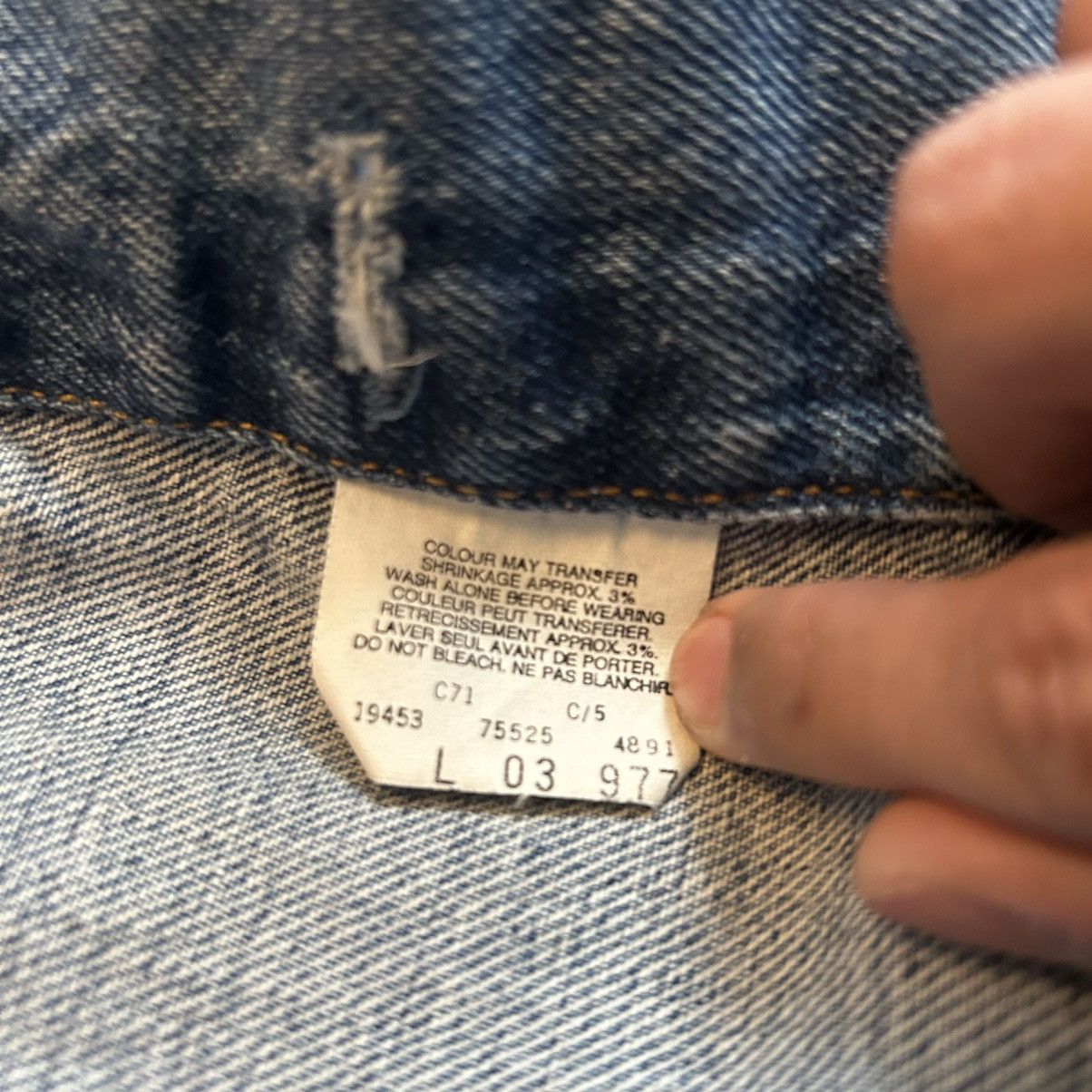 Levi's × Levi's Vintage Clothing × Vintage 90s Levis Made in Canada Denim Jacket Size US L / EU 52-54 / 3 - 3 Thumbnail