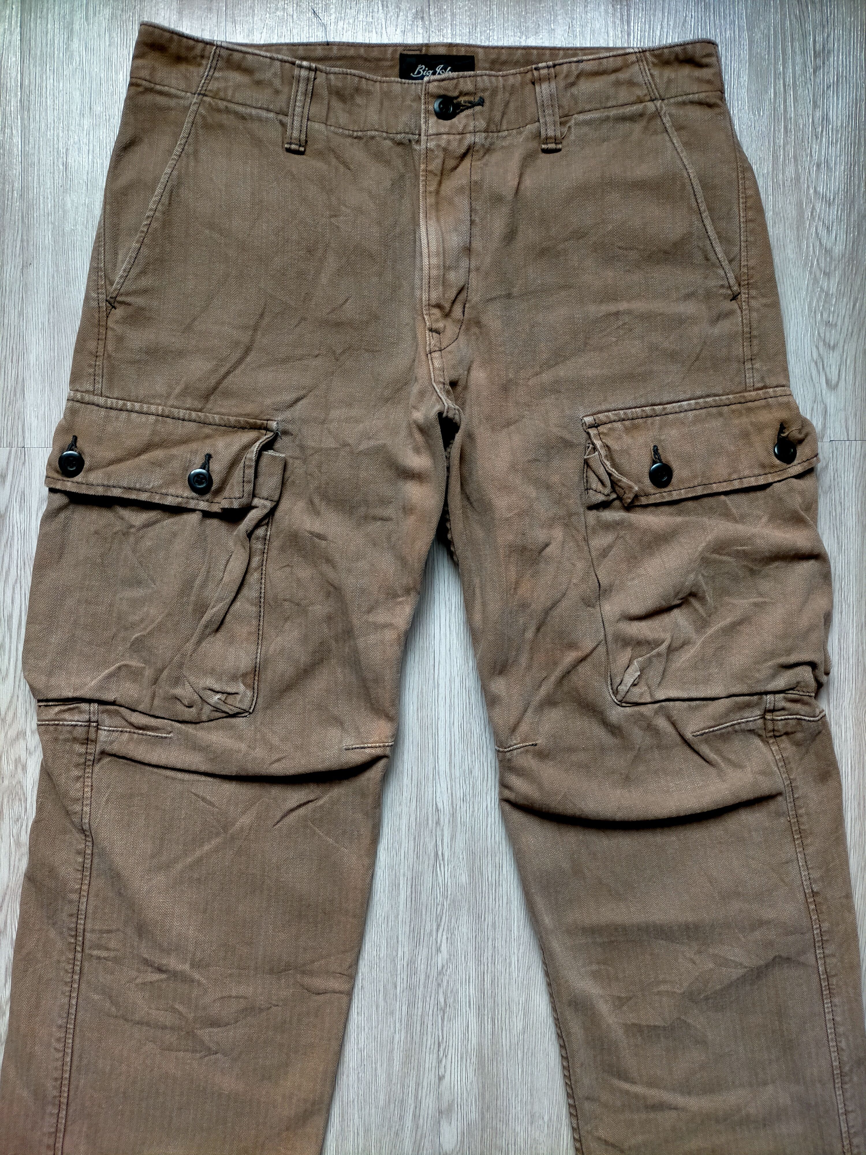 Big John × Vintage Vintage Big John Japan Cargo Denim Pants Size US 34 / EU 50 - 3 Thumbnail