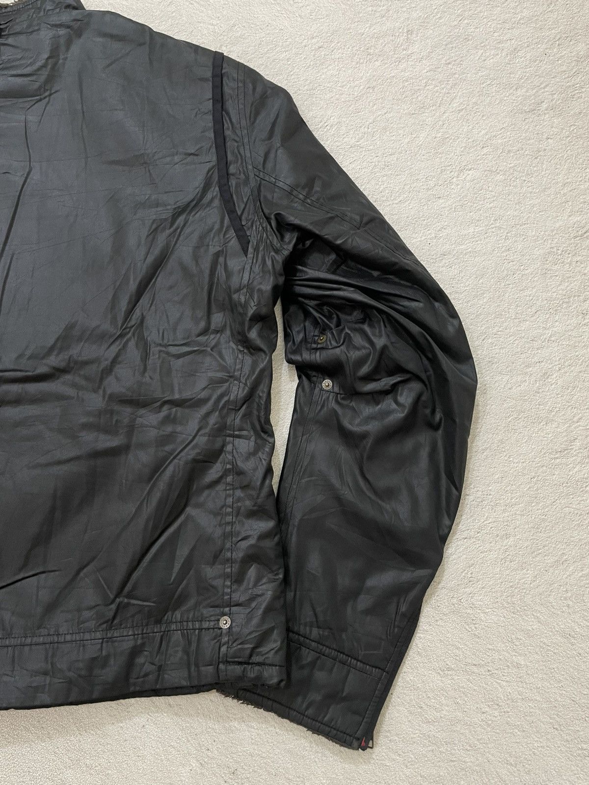 If Six Was Nine 2000s Japan Black Waxed Moto Jacket Sherpa y’s Ifsix LGB Goa Size US L / EU 52-54 / 3 - 9 Thumbnail