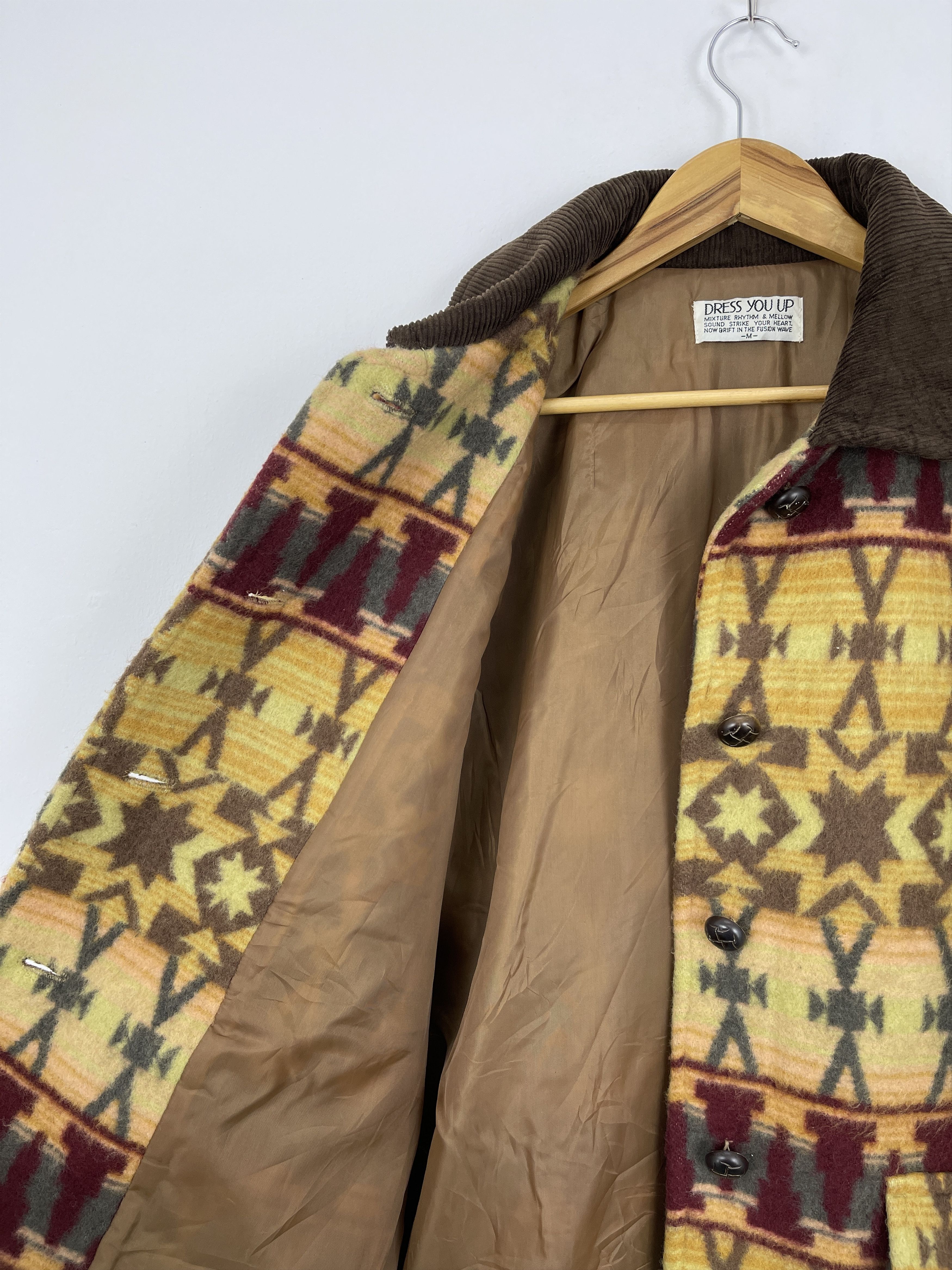Japanese Brand Vintage Japanese Brand Navajo Button Up Wool Jacket JA0042 Size US M / EU 48-50 / 2 - 9 Thumbnail