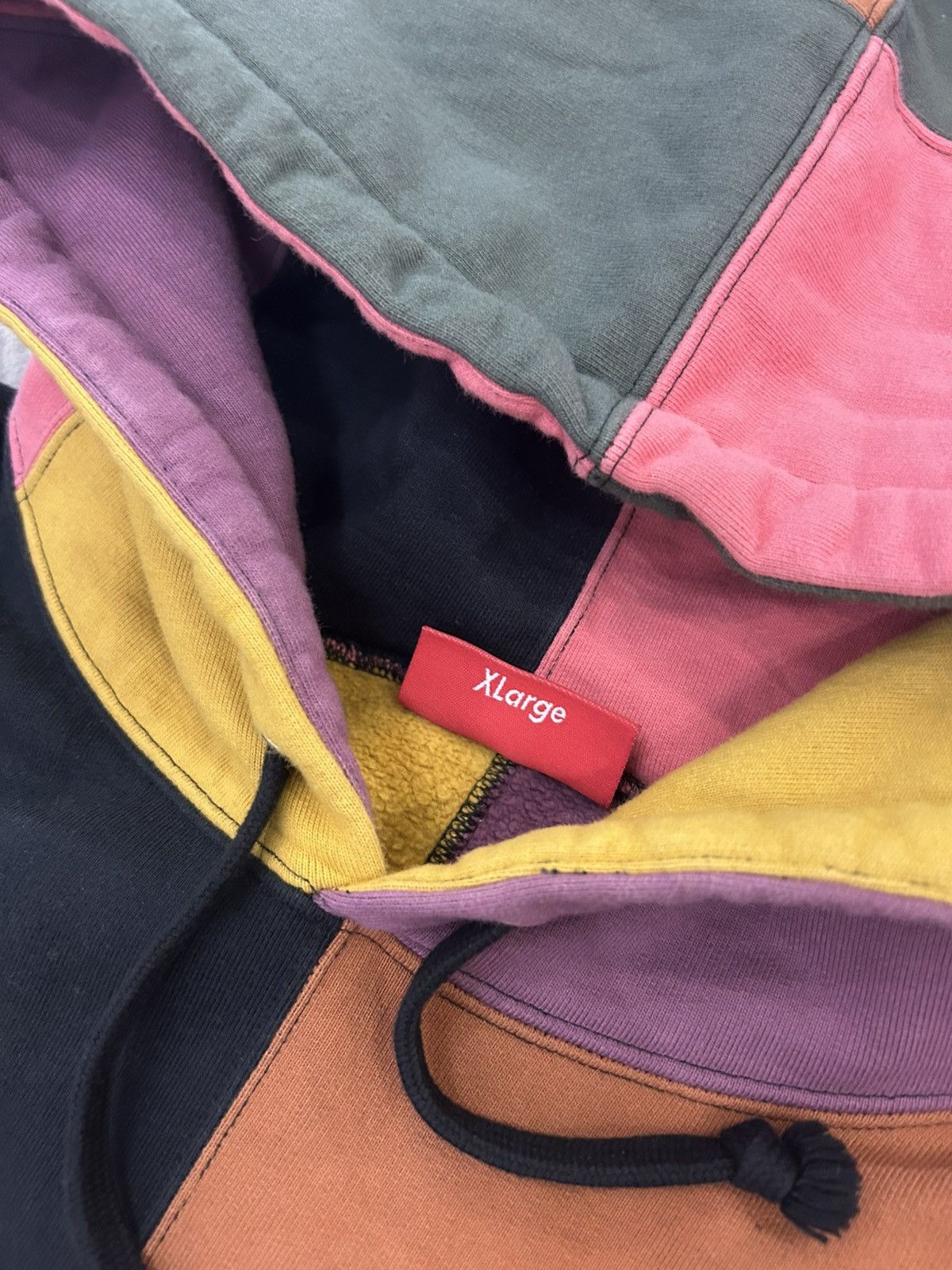 Supreme Supreme Patchwork Hooded Sweatshirt Size US XL / EU 56 / 4 - 6 Thumbnail