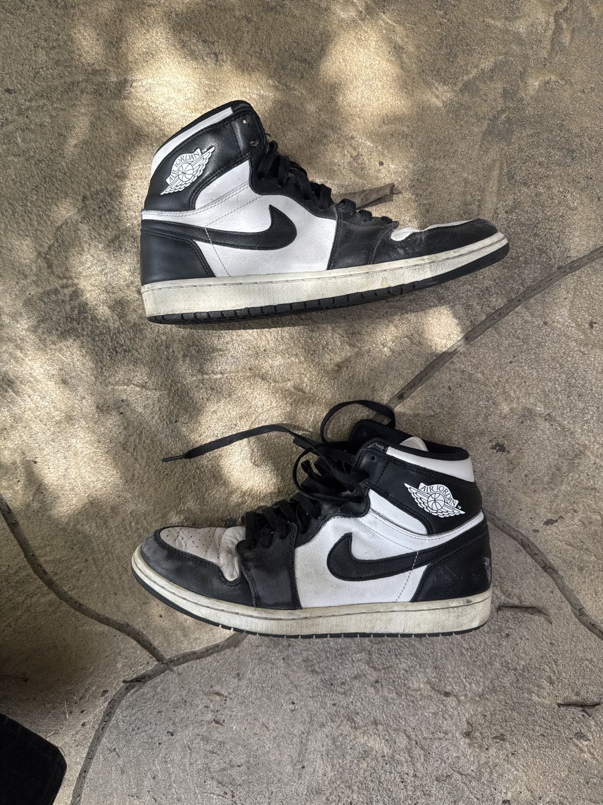 Jordan Brand Retro Jordan 1 Black White 2014 Size US 9.5 / EU 42-43 - 4 Thumbnail