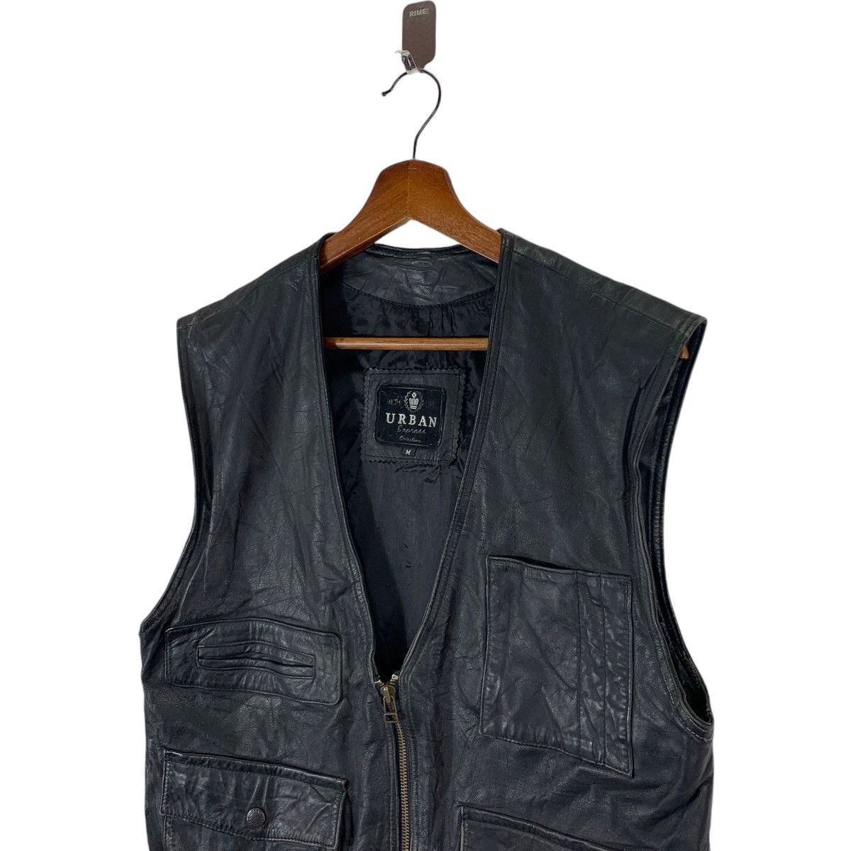 Urban Outfitters VINTAGE URBAN EXPRESS LEATHER VEST JACKET Size US M / EU 48-50 / 2 - 3 Thumbnail