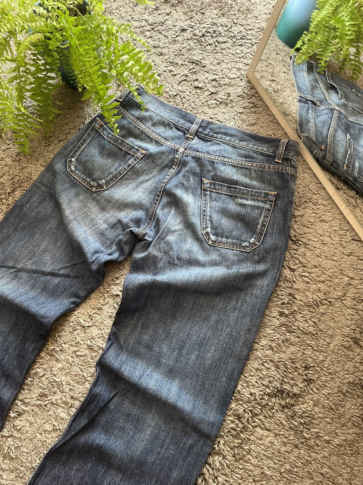 Prada × Vintage Prada Milano Jeans Denim Vintage Streetwear Logo Y2k Rare Size US 30 / EU 46 - 10 Thumbnail