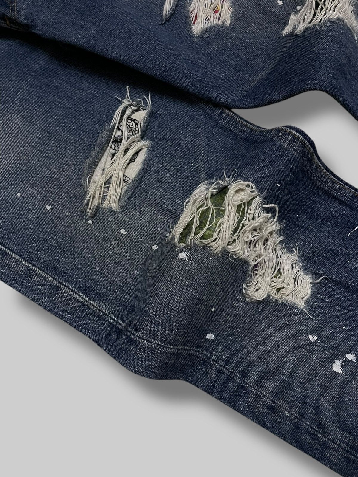 Levi's Vintage Clothing Vintage 90s Og Levis Original 501 Splash Sukan Distressed Size US 28 / EU 44 - 8 Thumbnail