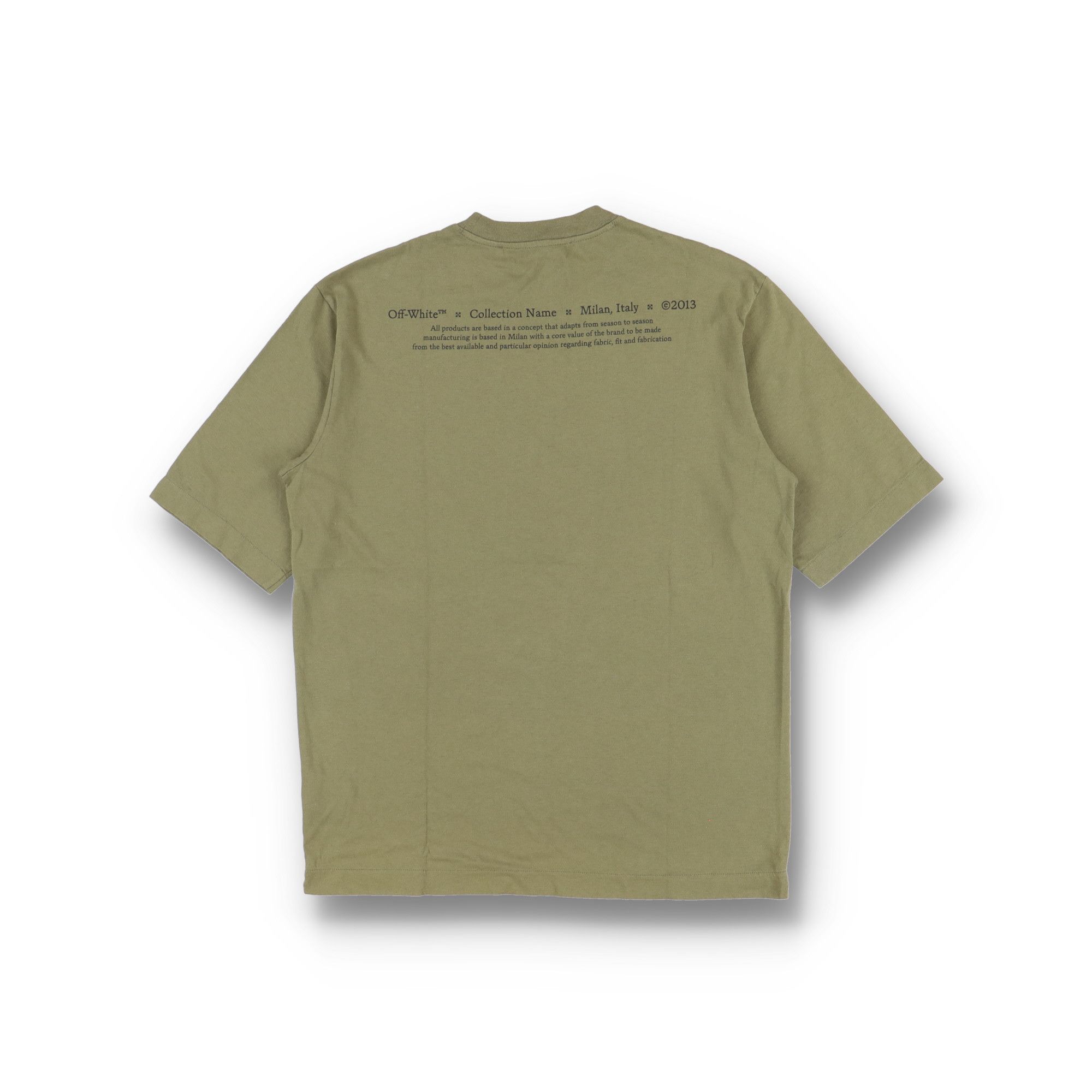 Off-White Green Caravaggio Boy Skate Oversized T-Shirt Size US M / EU 48-50 / 2 - 8 Thumbnail