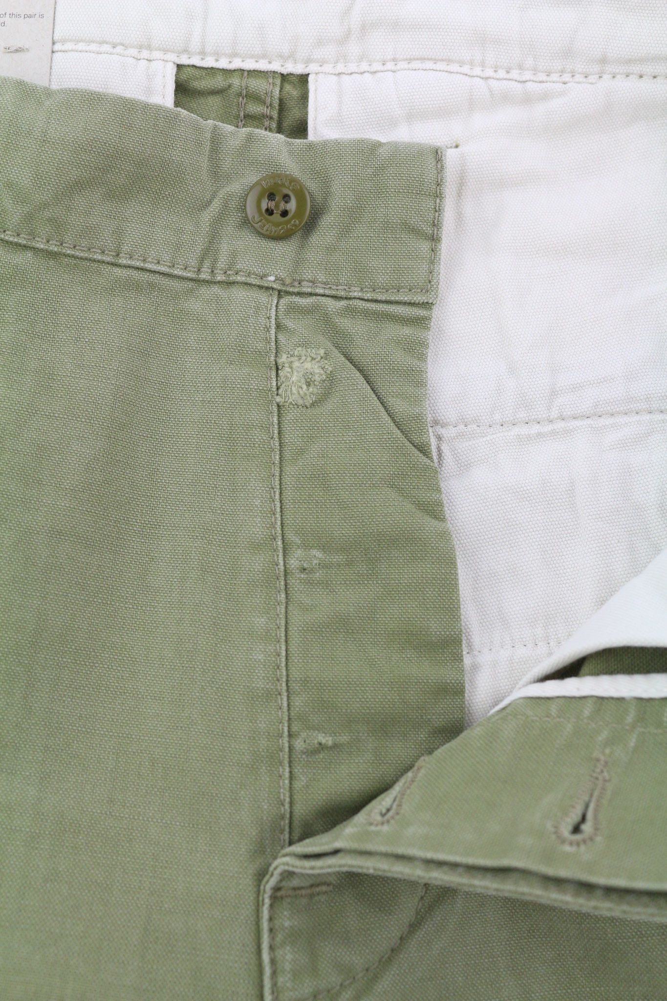 Nudie Jeans LOOSE ALVAR W28/L32 Beech Green Washed Jeans 82578 Size US 28 / EU 44 - 8 Thumbnail