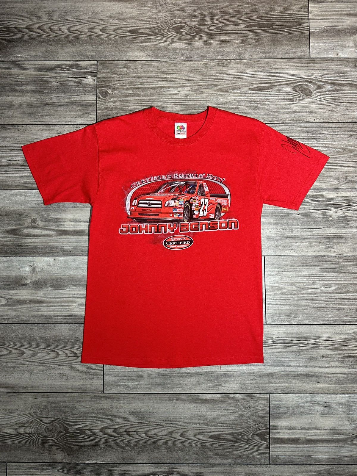 NASCAR × Vintage Y2K Autographed Johnny Benson Nascar T Shirt Size US XL / EU 56 / 4 - 1 Thumbnail
