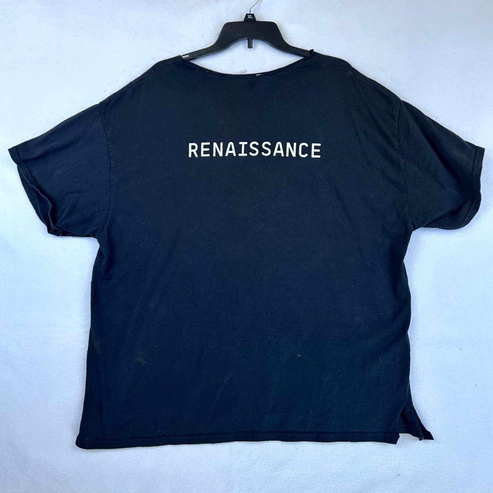 Vintage Beyoncé Shirt 2XL Black Renaissance Graphic Tee Concert Tour Merch Album Unisex Adults Short Sleeve Crew Neck Hip Hop Music Album Womens Size XXL / US 16-18 / IT 52-54 - 7 Thumbnail
