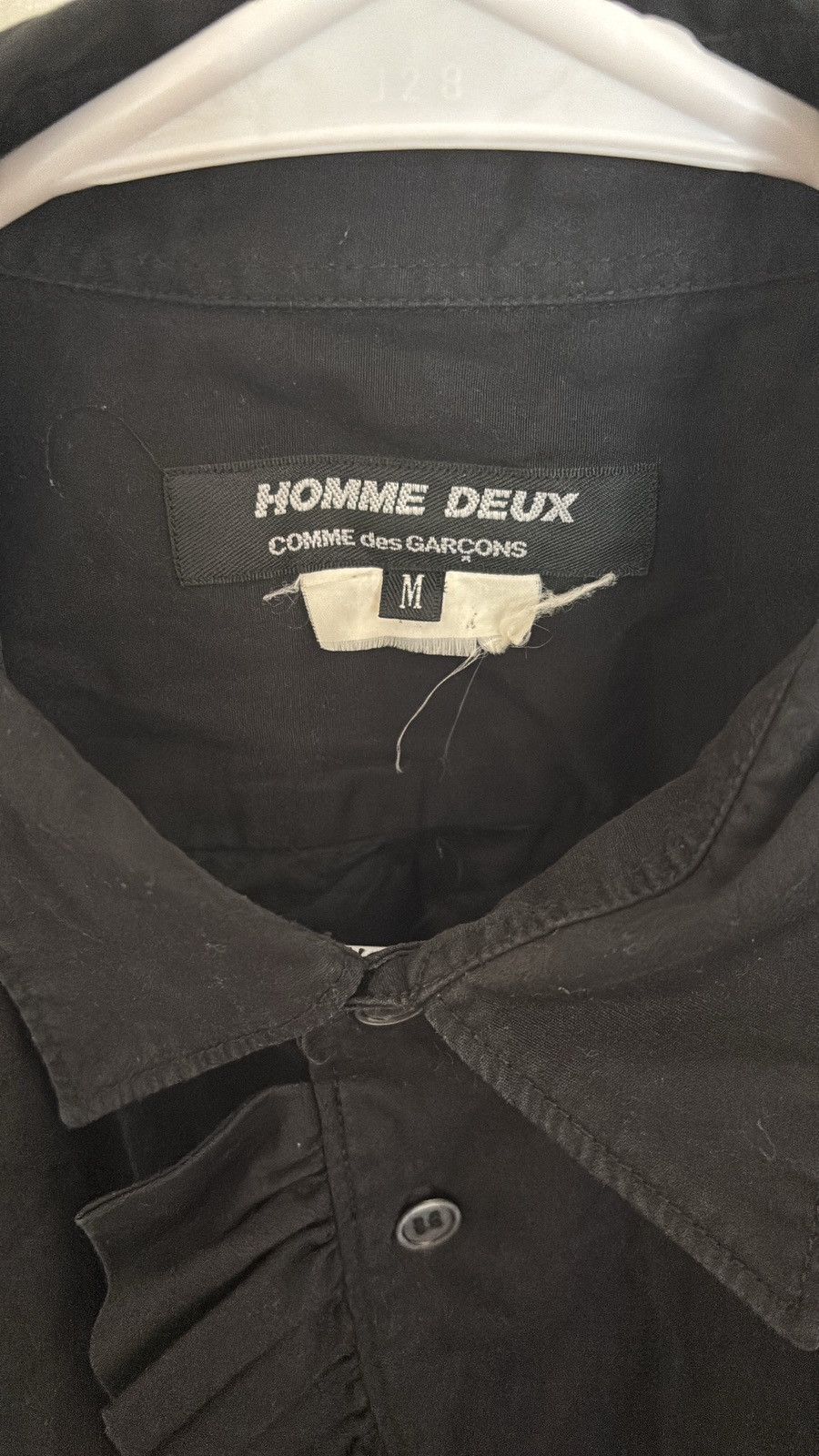 Comme des Garcons Homme Deux Commes des Garcons Homme Deux button up frizzle polo mens m Size US M / EU 48-50 / 2 - 2 Thumbnail
