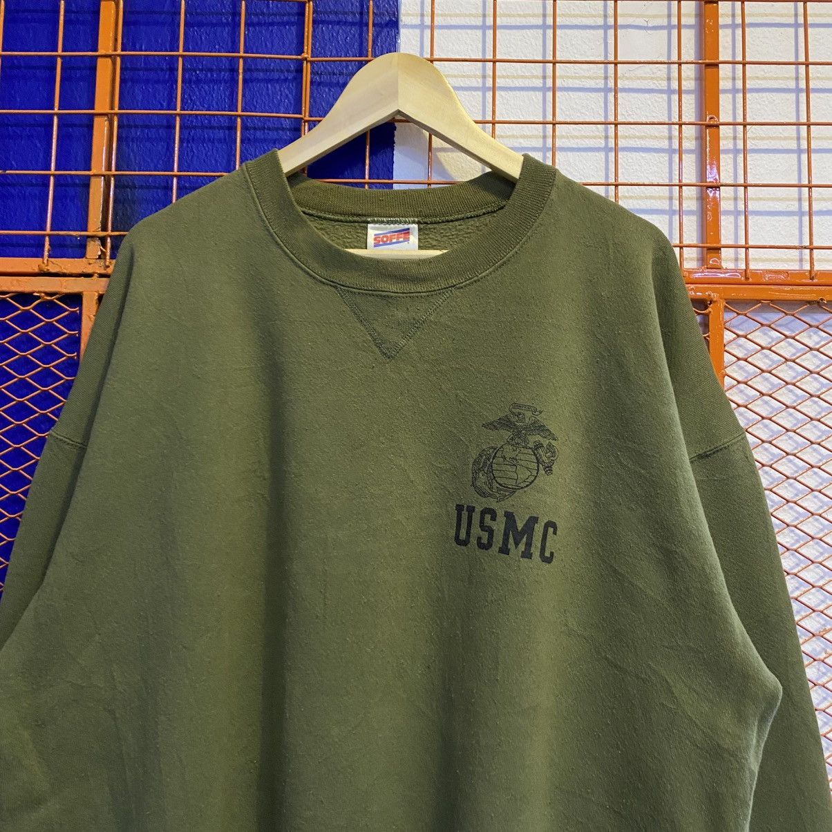 Vintage Vintage Usmc Military Army Sweatshirt Crewneck 90s Size US XL / EU 56 / 4 - 2 Thumbnail