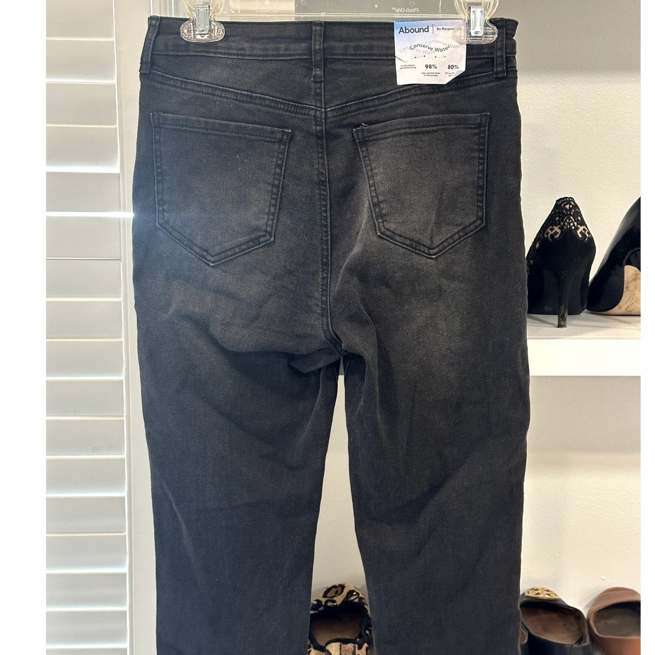 Other Abound Women's Black Destress High Rise Skinny Jeans 28 NWT Size 28" / US 6 / IT 42 - 5 Thumbnail