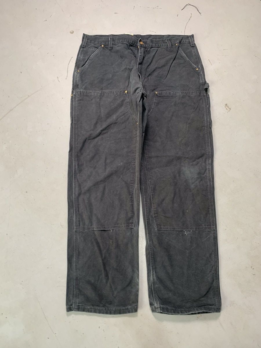 Carhartt Vintage Carhartt b01 BLK double knee workwear denim Size US 40 / EU 56 - 1 Thumbnail