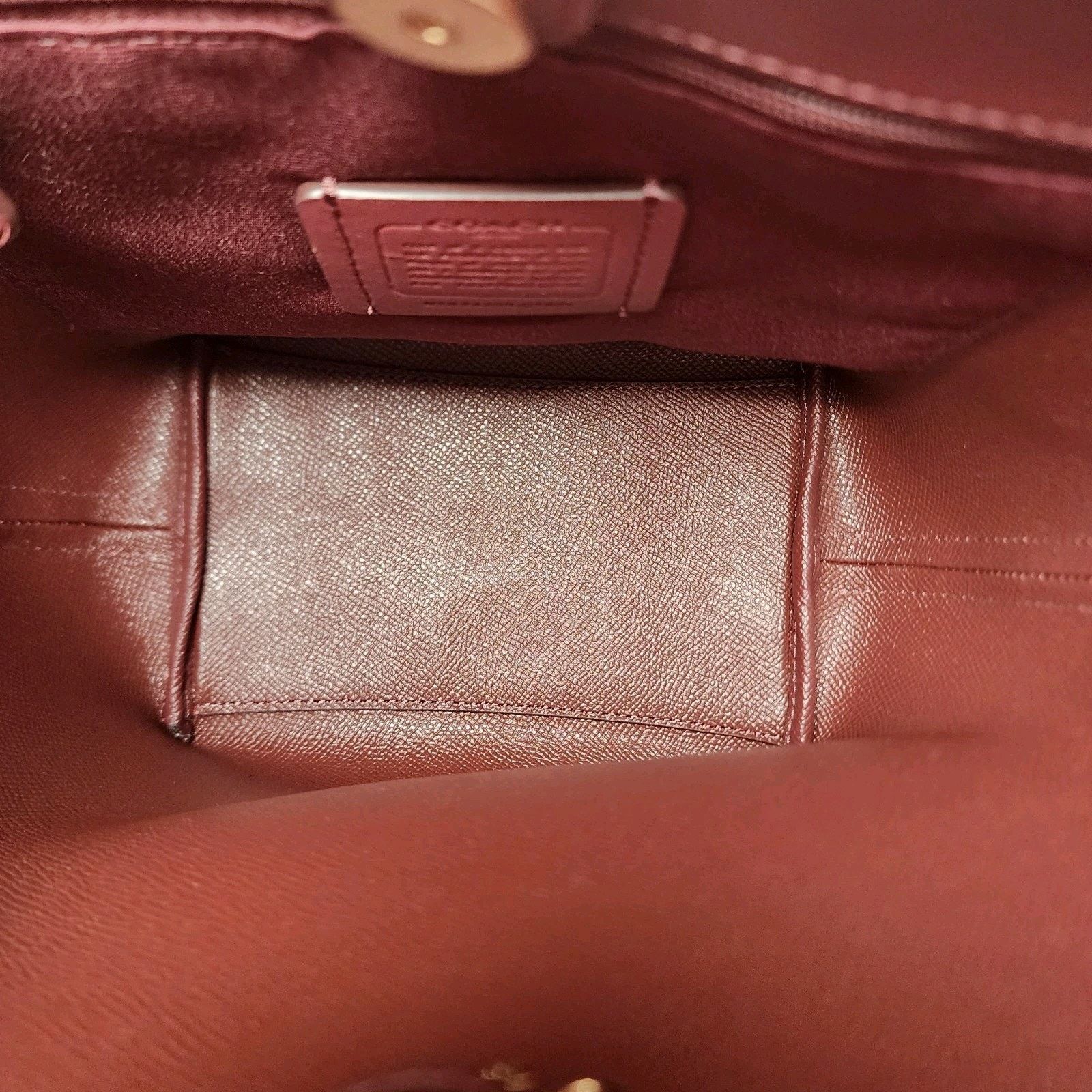 Coach NWT COACH CT801 City Bucket Leather Bag Purse Bold Red/ Gold Size ONE SIZE - 7 Thumbnail