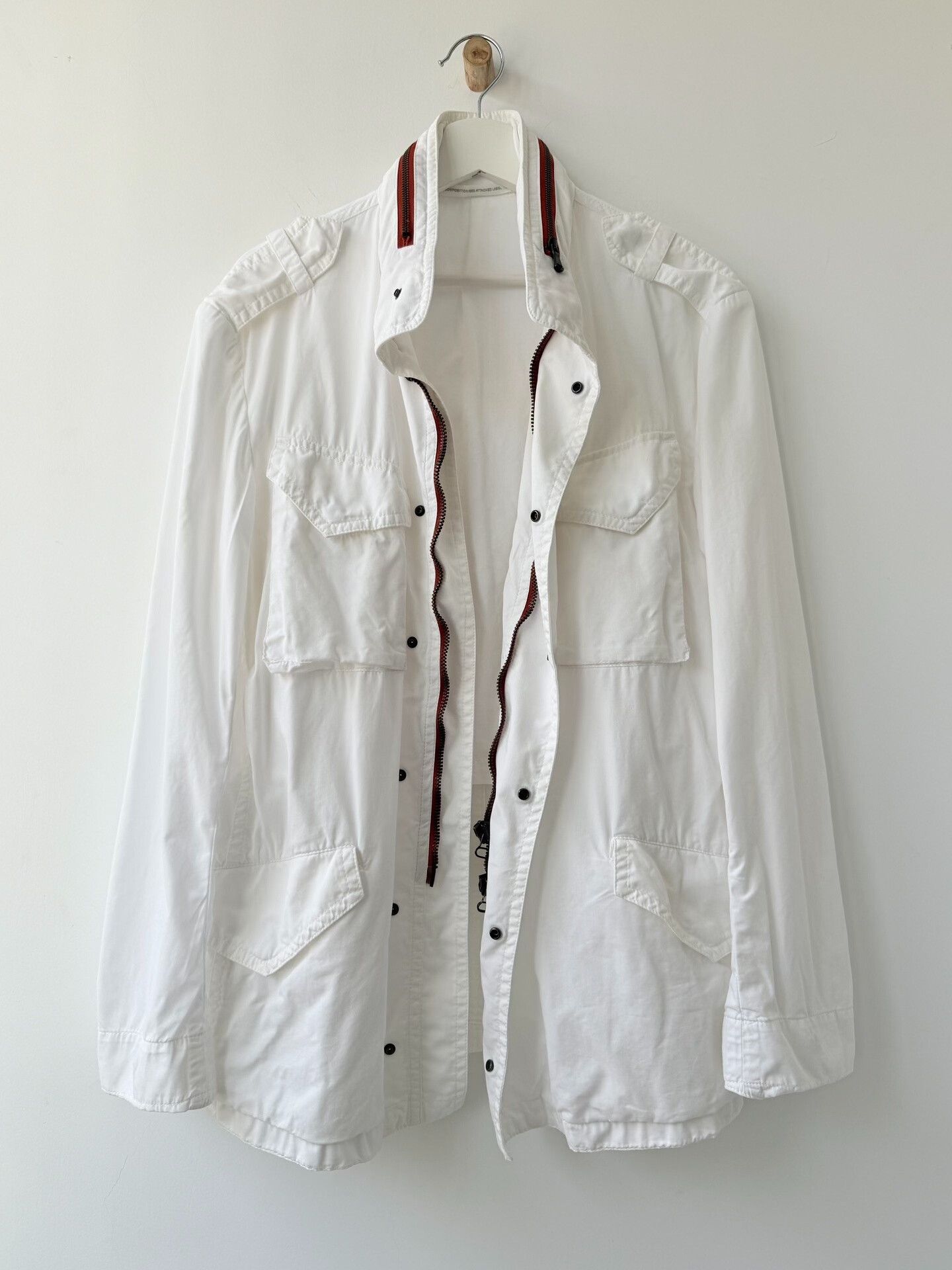 Y's for Men Yohji Yamamoto Y's White Utility Jacket Size US M / EU 48-50 / 2 - 1 Thumbnail