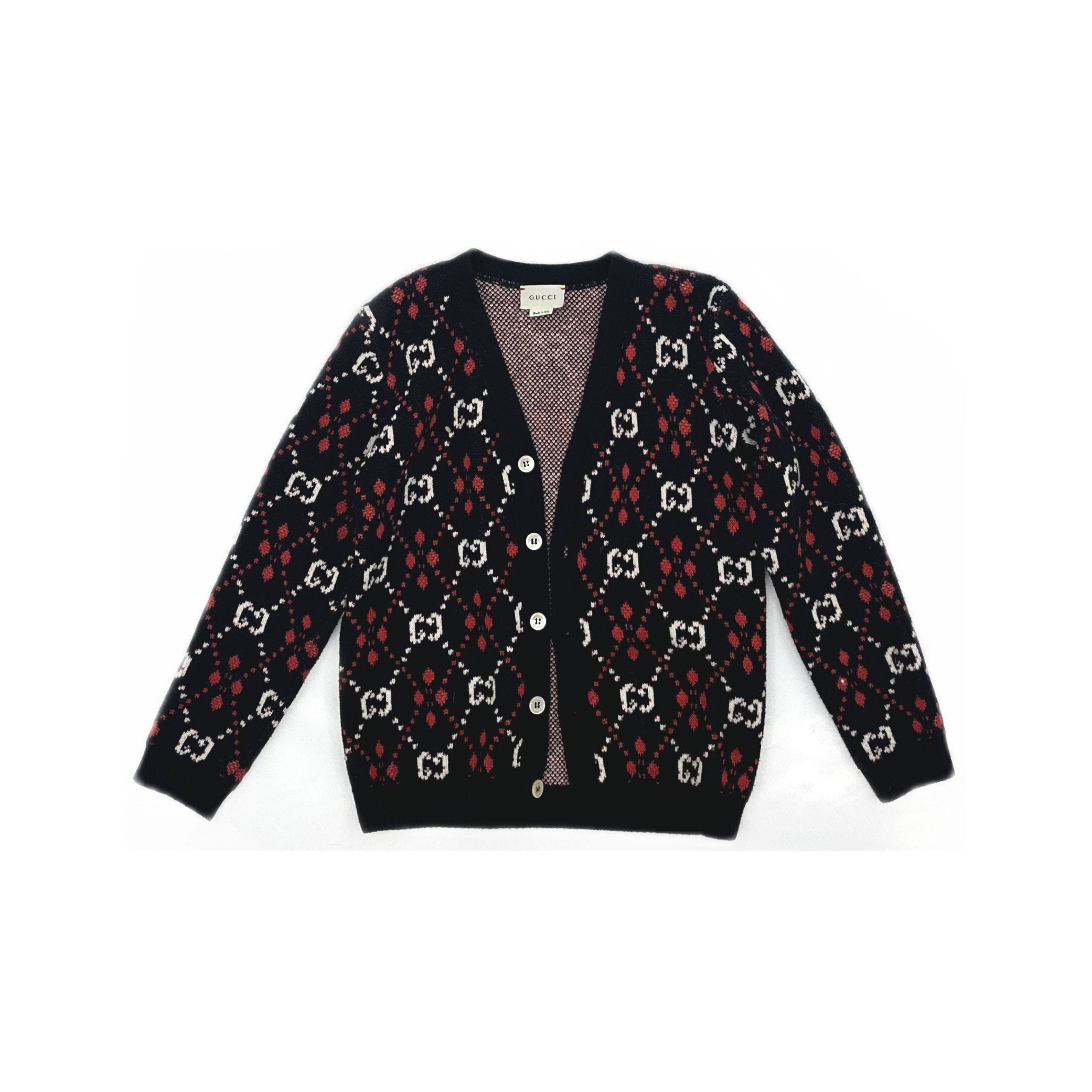 Gucci Gucci GG Monogram Knit Cardigan Size 6 Size US XXS / EU 40 - 1 Thumbnail